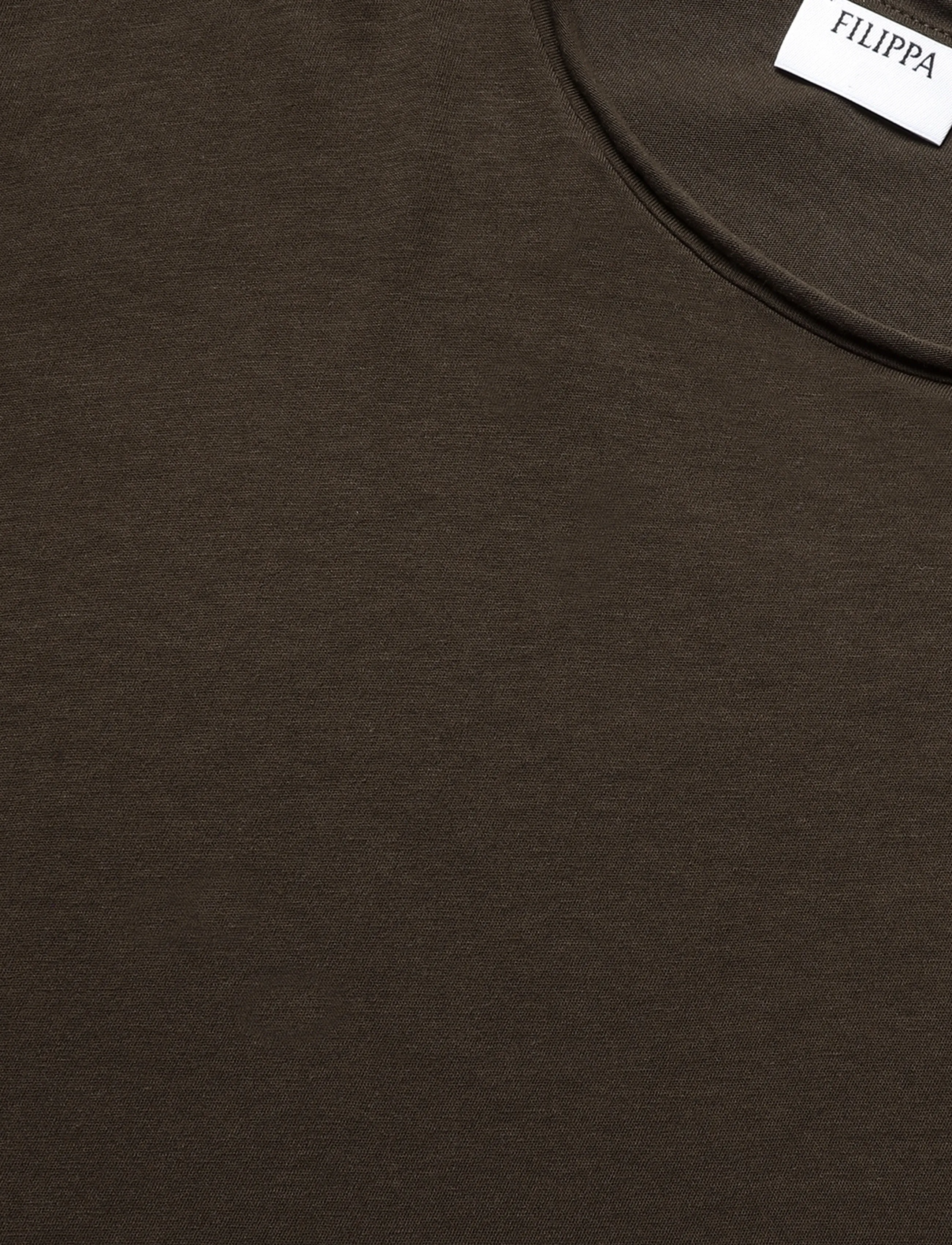 Filippa K - Roll Neck Tee - kurzärmelig - golden brown - 5