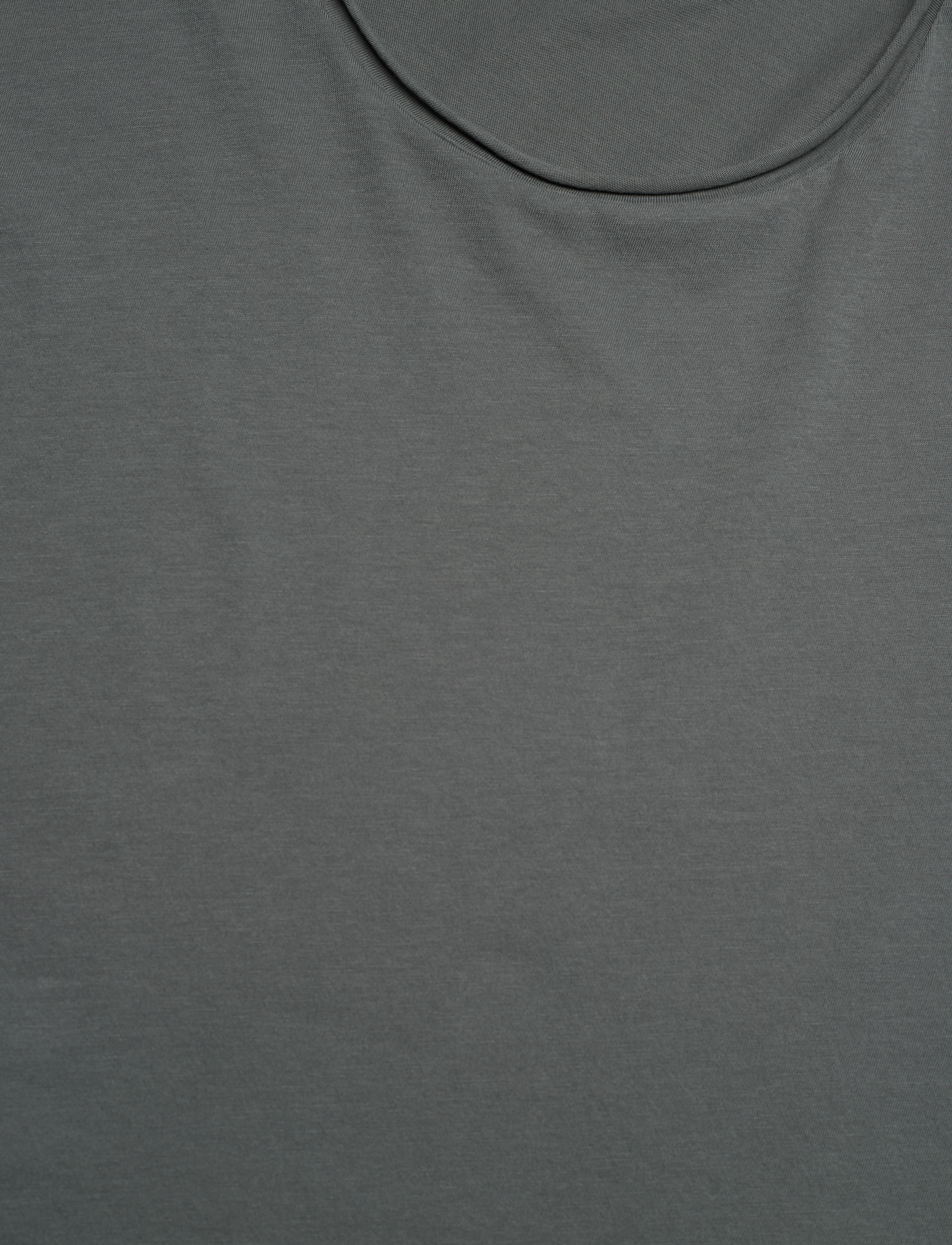 Filippa K - Roll Neck Tee - green grey - 2