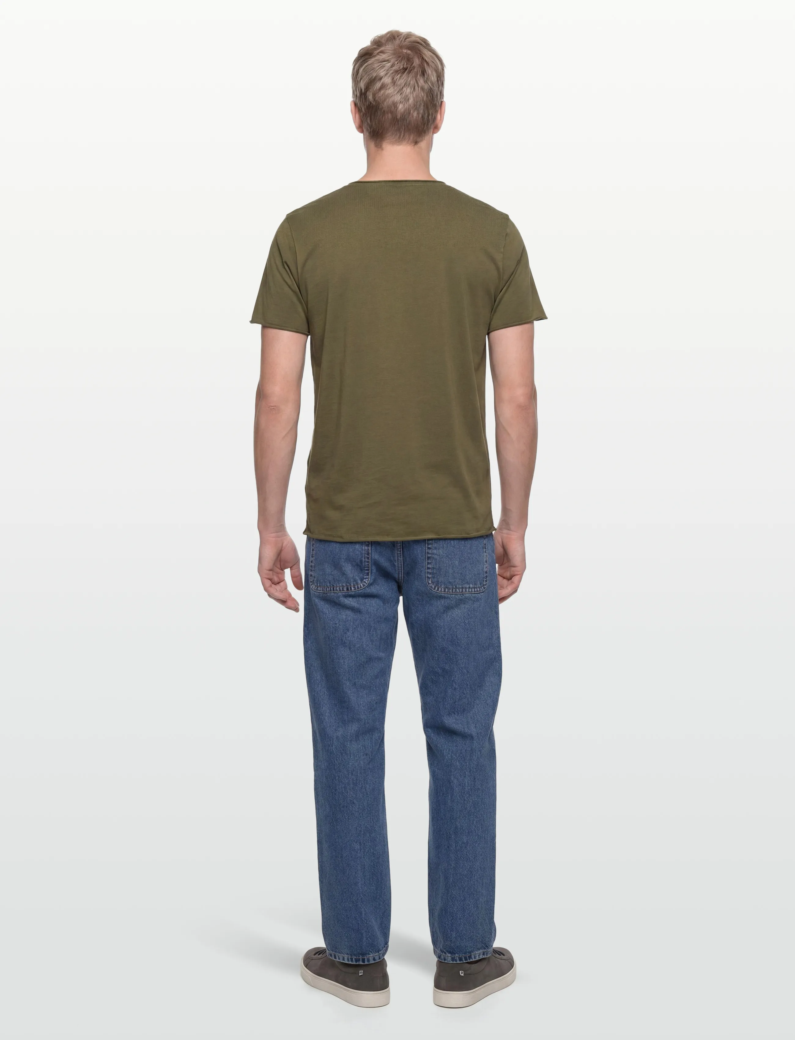 Filippa K - Roll Neck Tee - kortärmade t-shirts - laurel green - 4