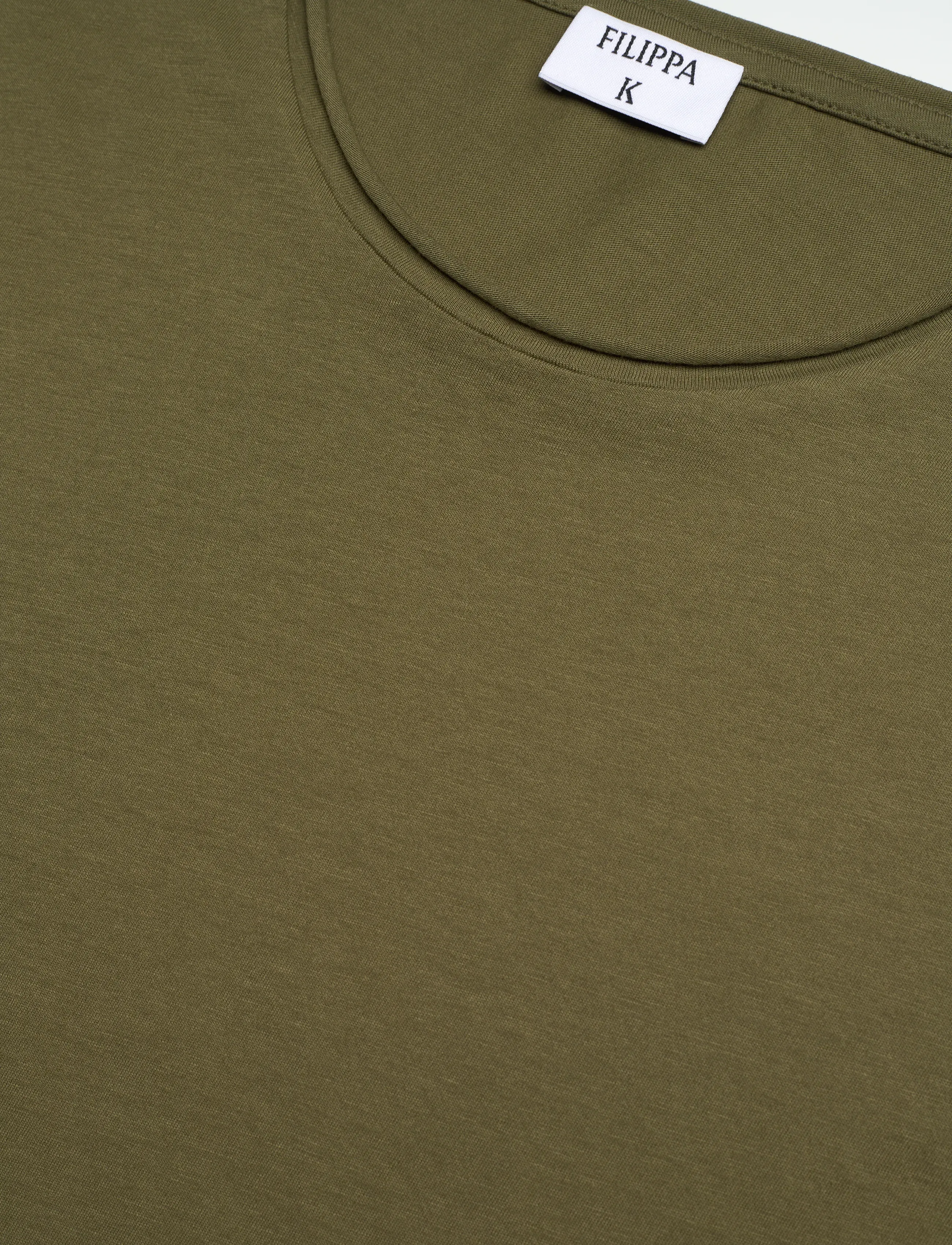 Filippa K - Roll Neck Tee - kortärmade t-shirts - laurel green - 5