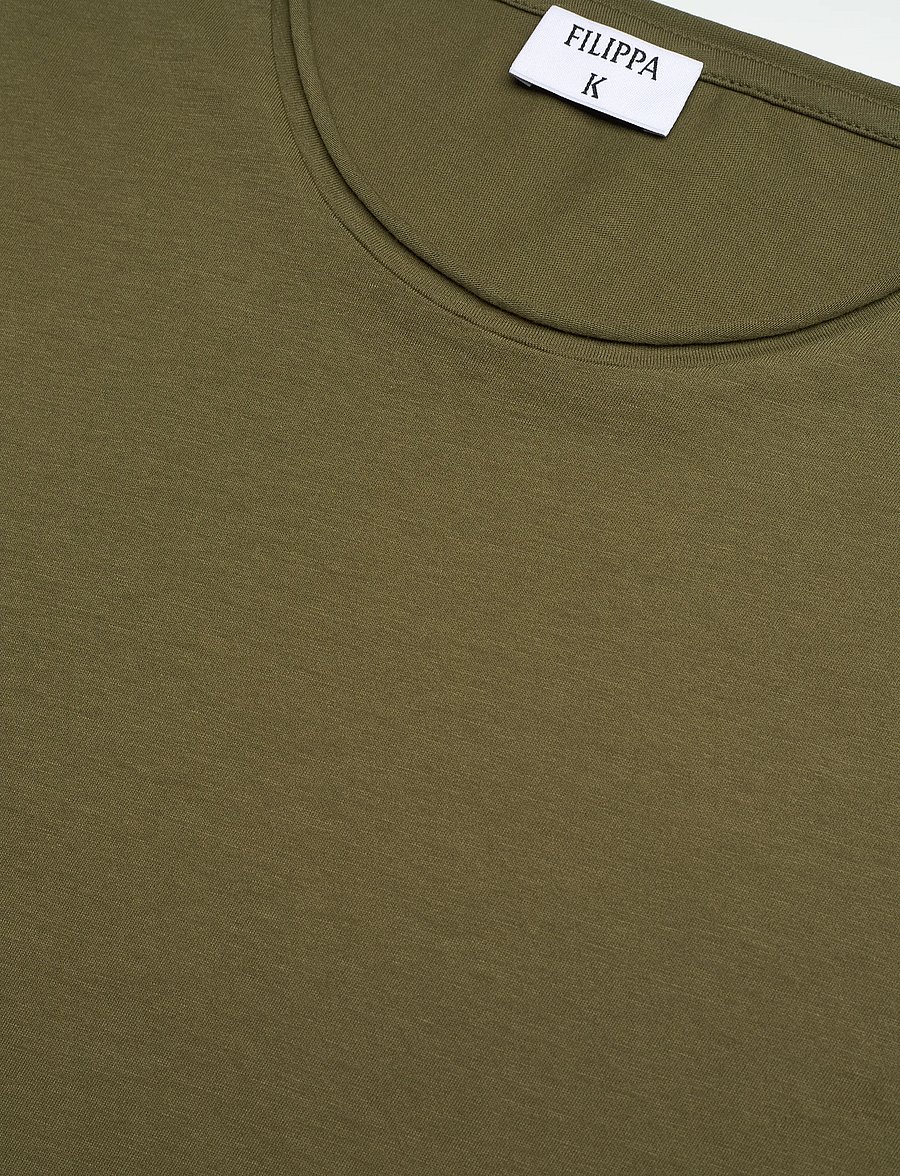 Filippa K - Roll Neck Tee - t-shirts - laurel green - 5