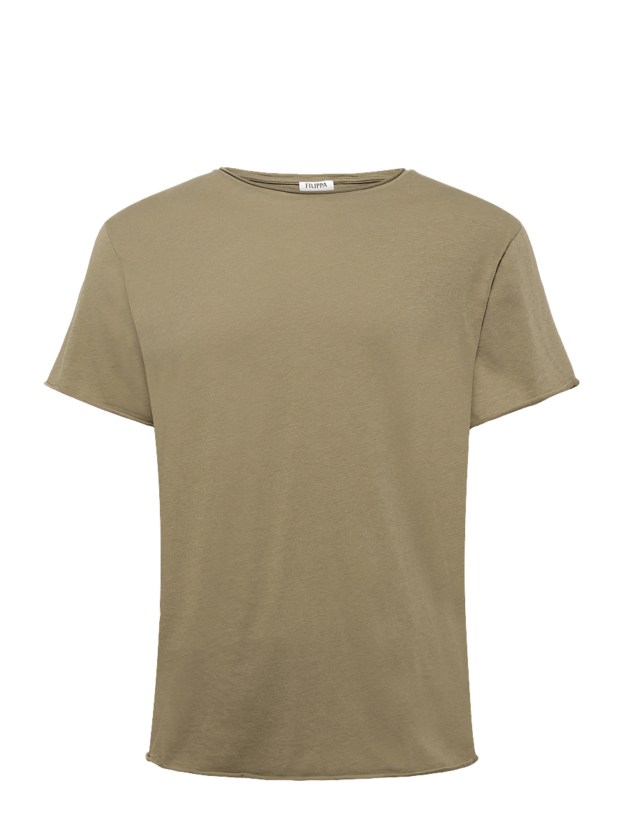 Filippa K - Roll Neck Tee - t-shirts - light olive green - 0