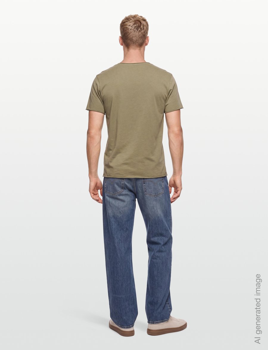 Filippa K - Roll Neck Tee - kurzärmelig - light olive green - 4