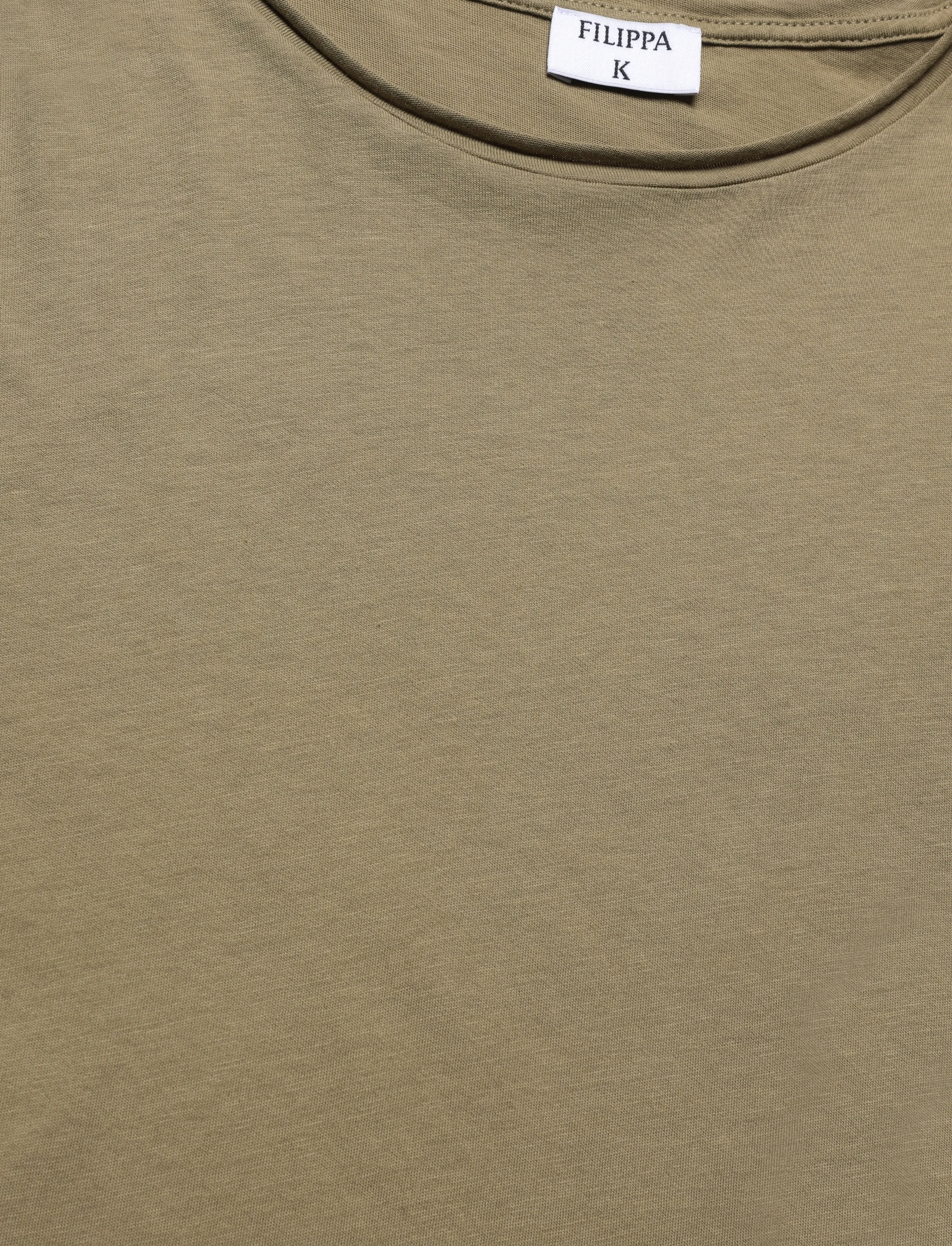 Filippa K - Roll Neck Tee - kortærmede t-shirts - light olive green - 2