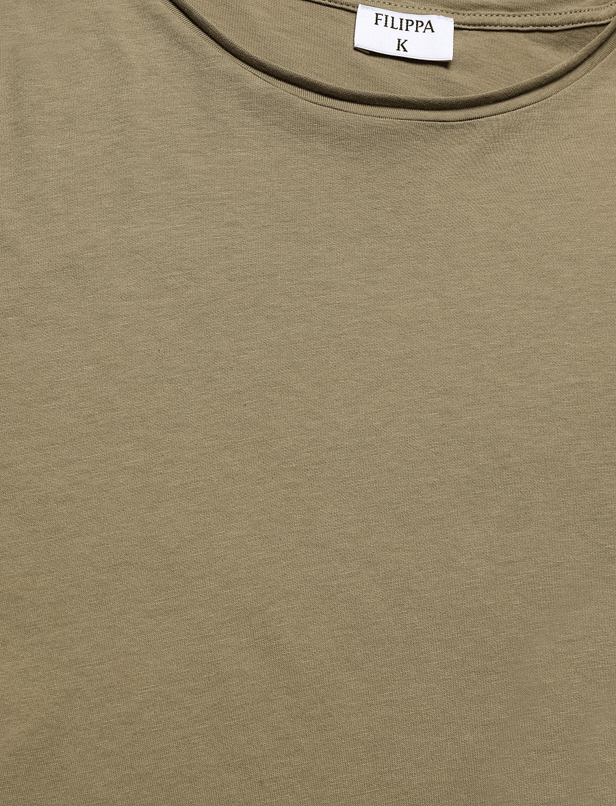 Filippa K - Roll Neck Tee - t-shirts - light olive green - 2