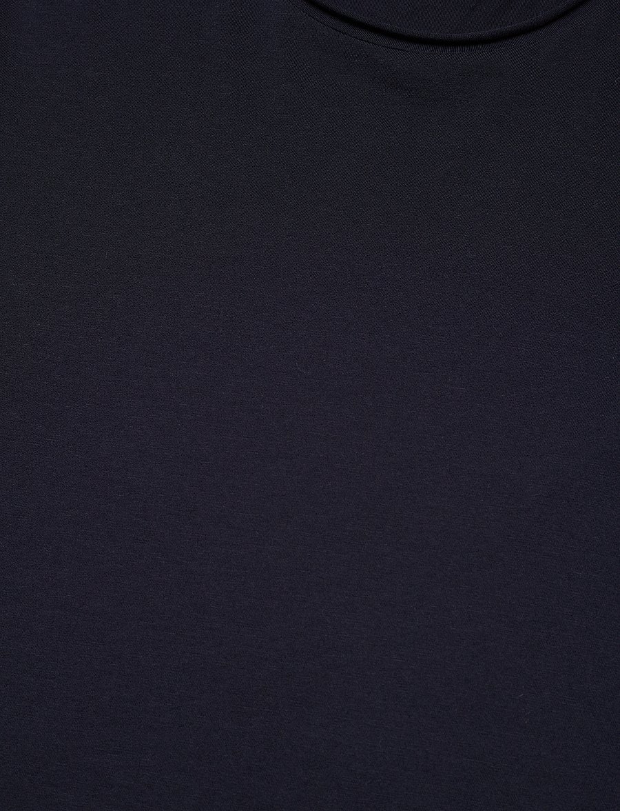 Filippa K - Roll Neck Tee - kortærmede t-shirts - navy - 2