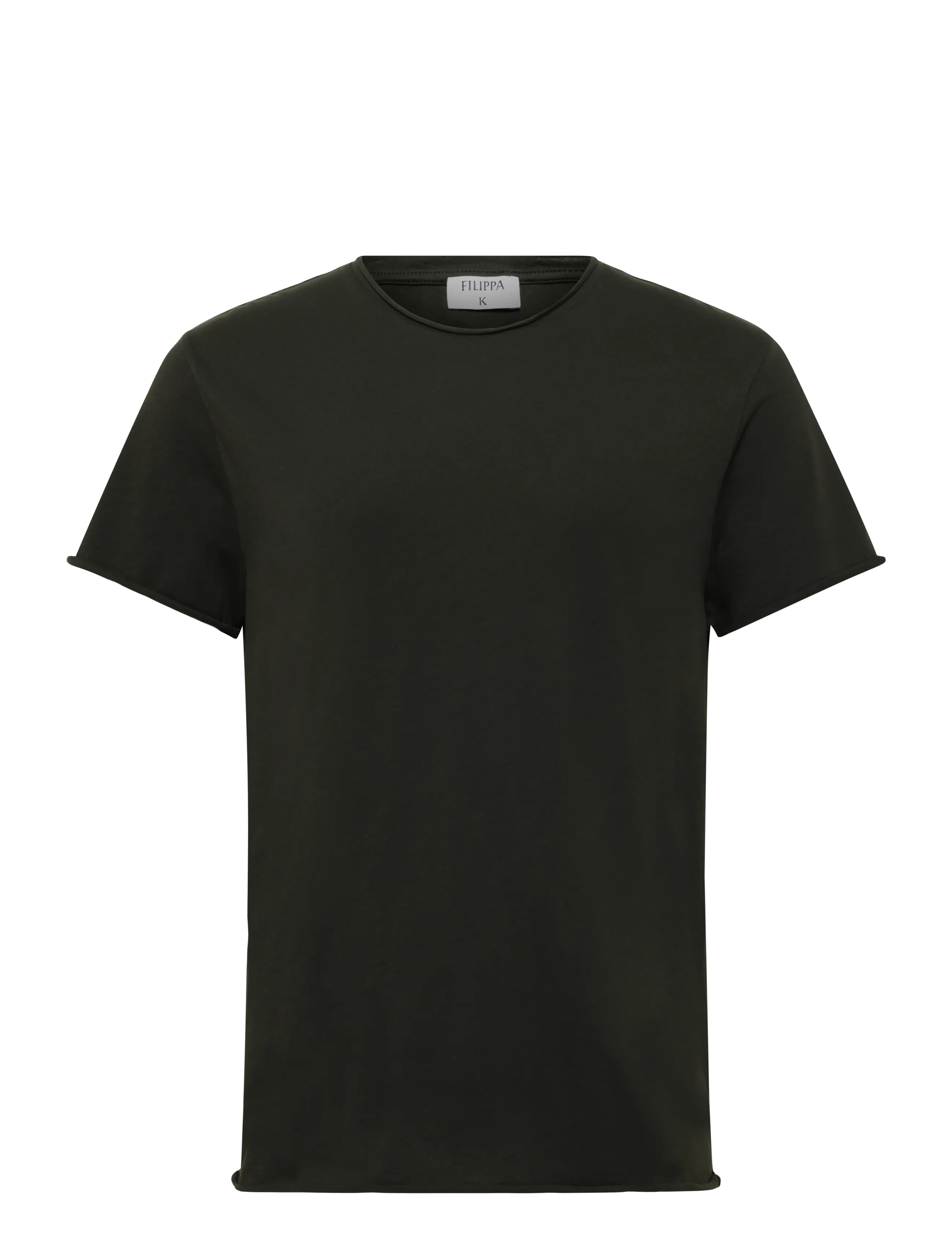 Filippa K Roll Neck Tee - T-shirts - NIGHT GREEN / khaki/green