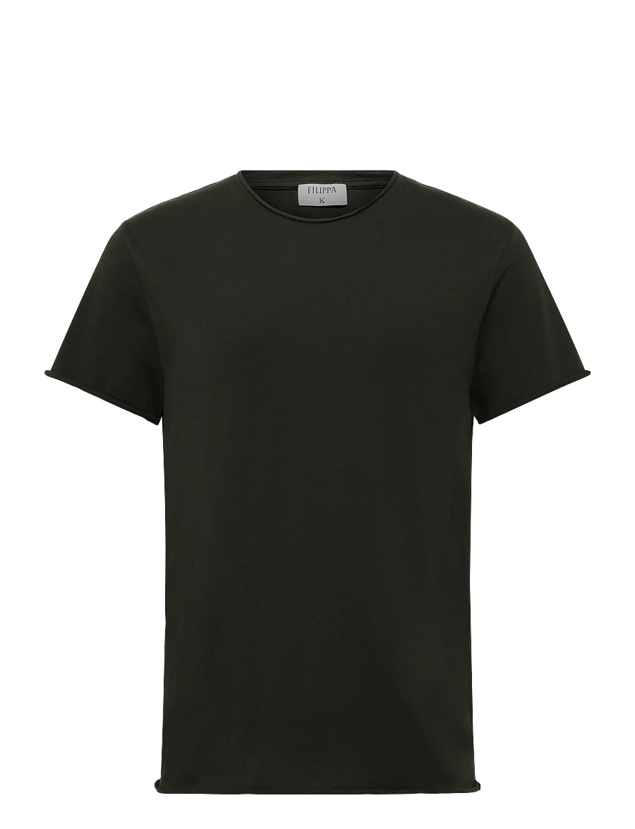 Filippa K - Roll Neck Tee - t-shirts - night green - 1