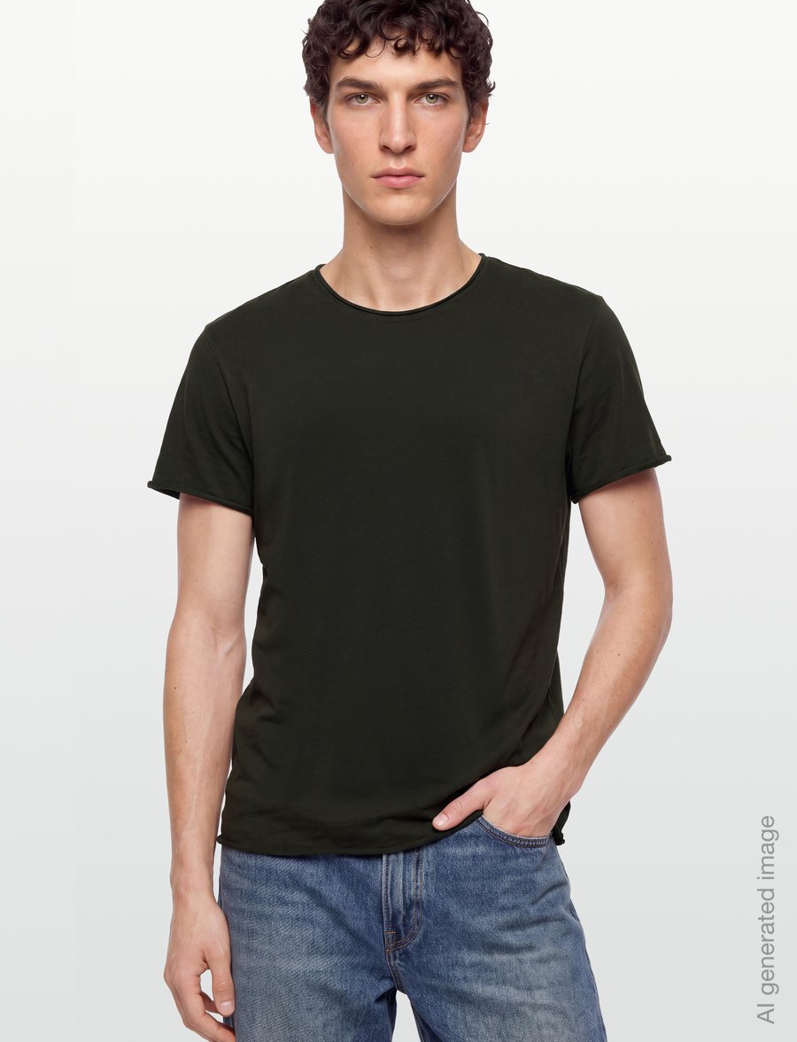 Filippa K - Roll Neck Tee - t-shirts - night green - 3
