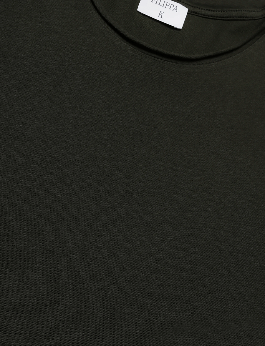 Filippa K - Roll Neck Tee - t-shirts - night green - 5