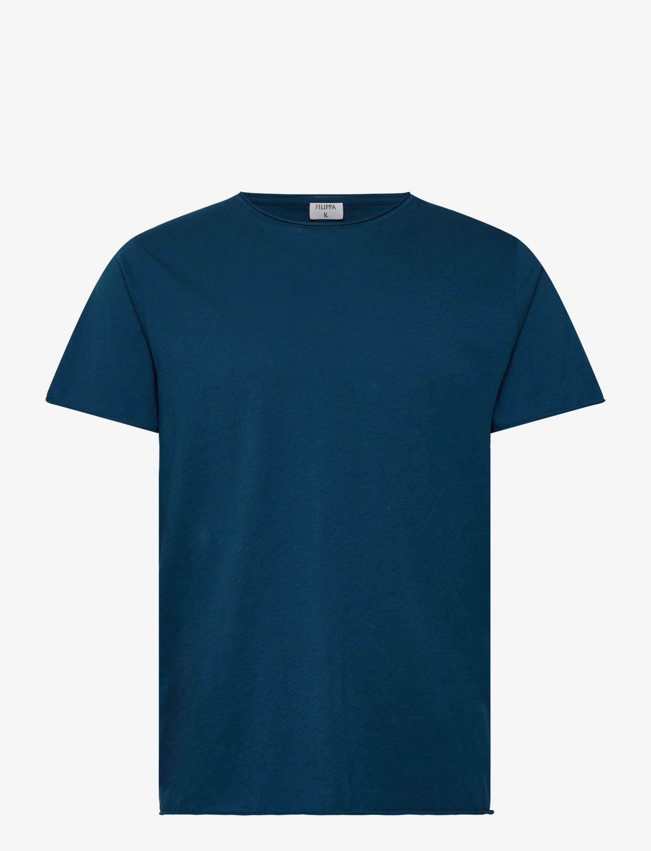 Filippa K - Roll Neck Tee - kortærmede t-shirts - night teal - 1