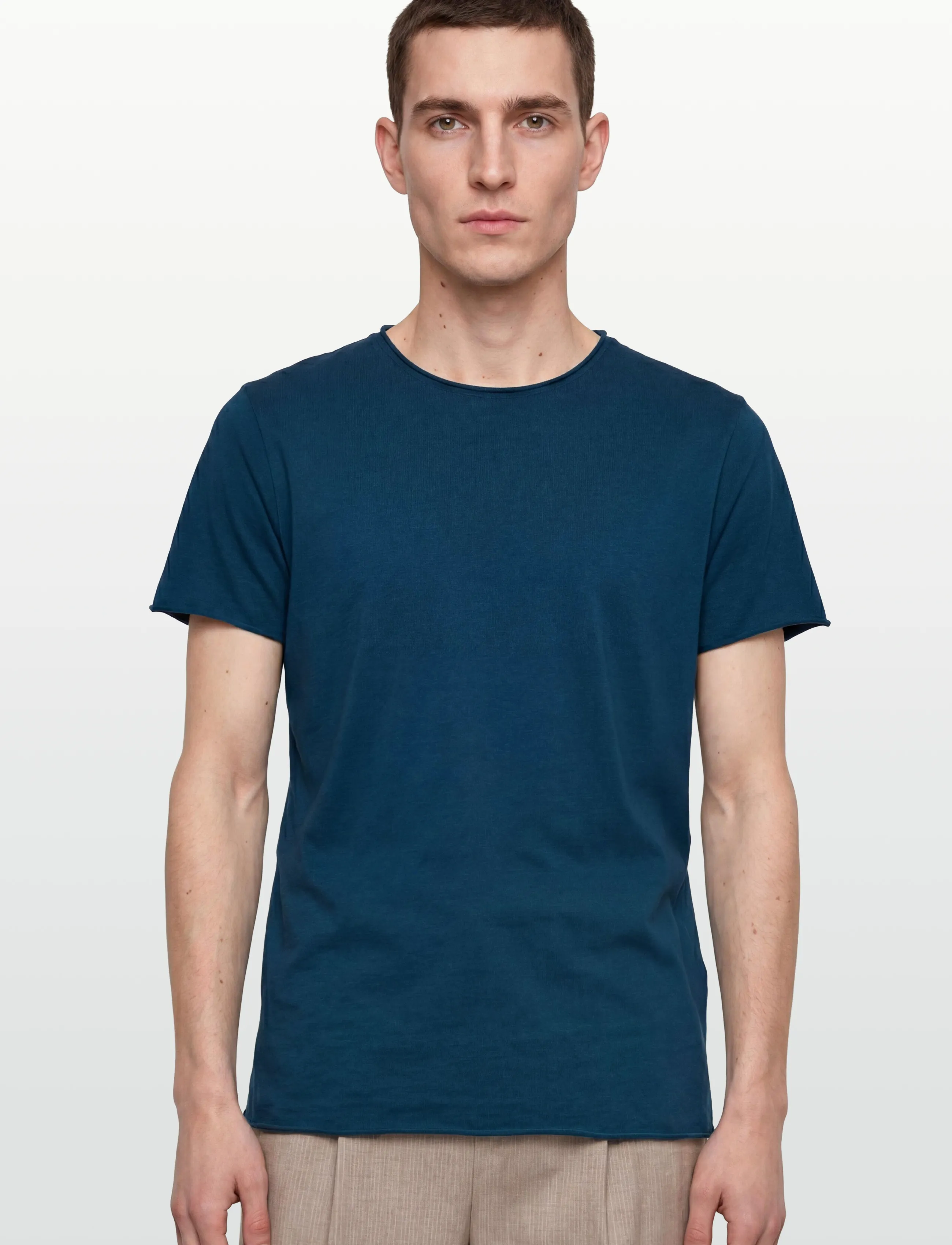 Filippa K - Roll Neck Tee - t-shirts - night teal - 3