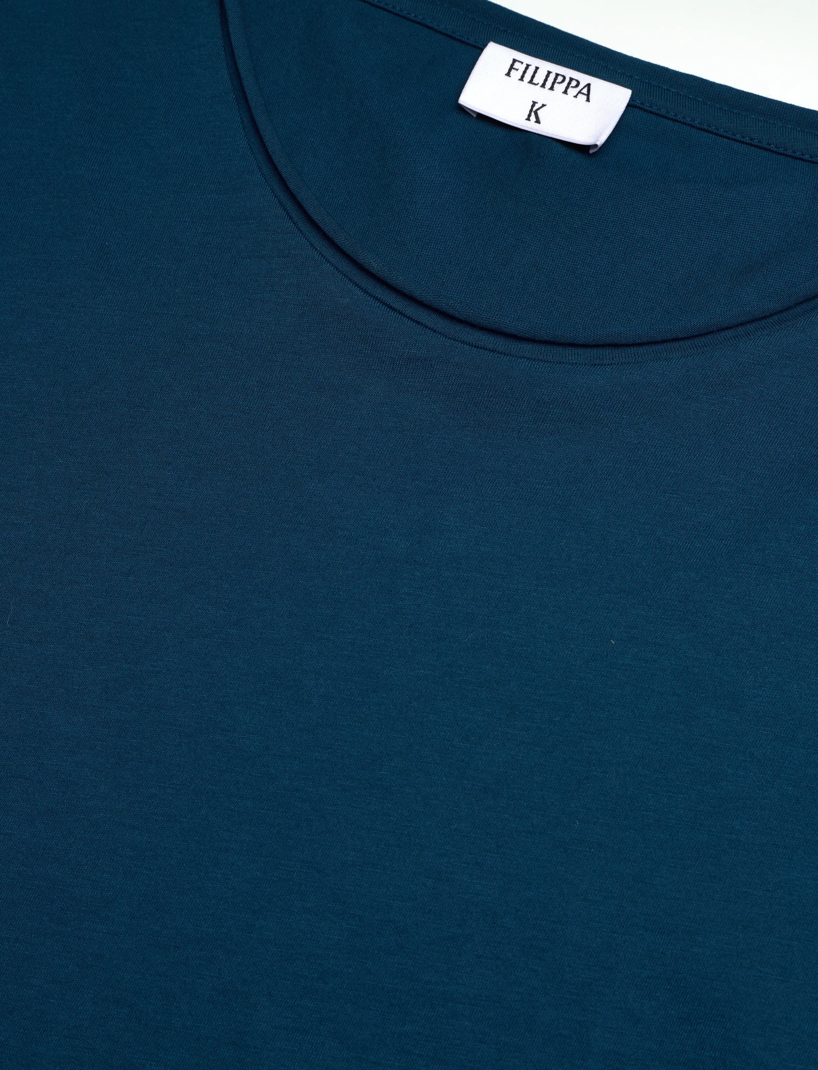 Filippa K - Roll Neck Tee - t-shirts - night teal - 5