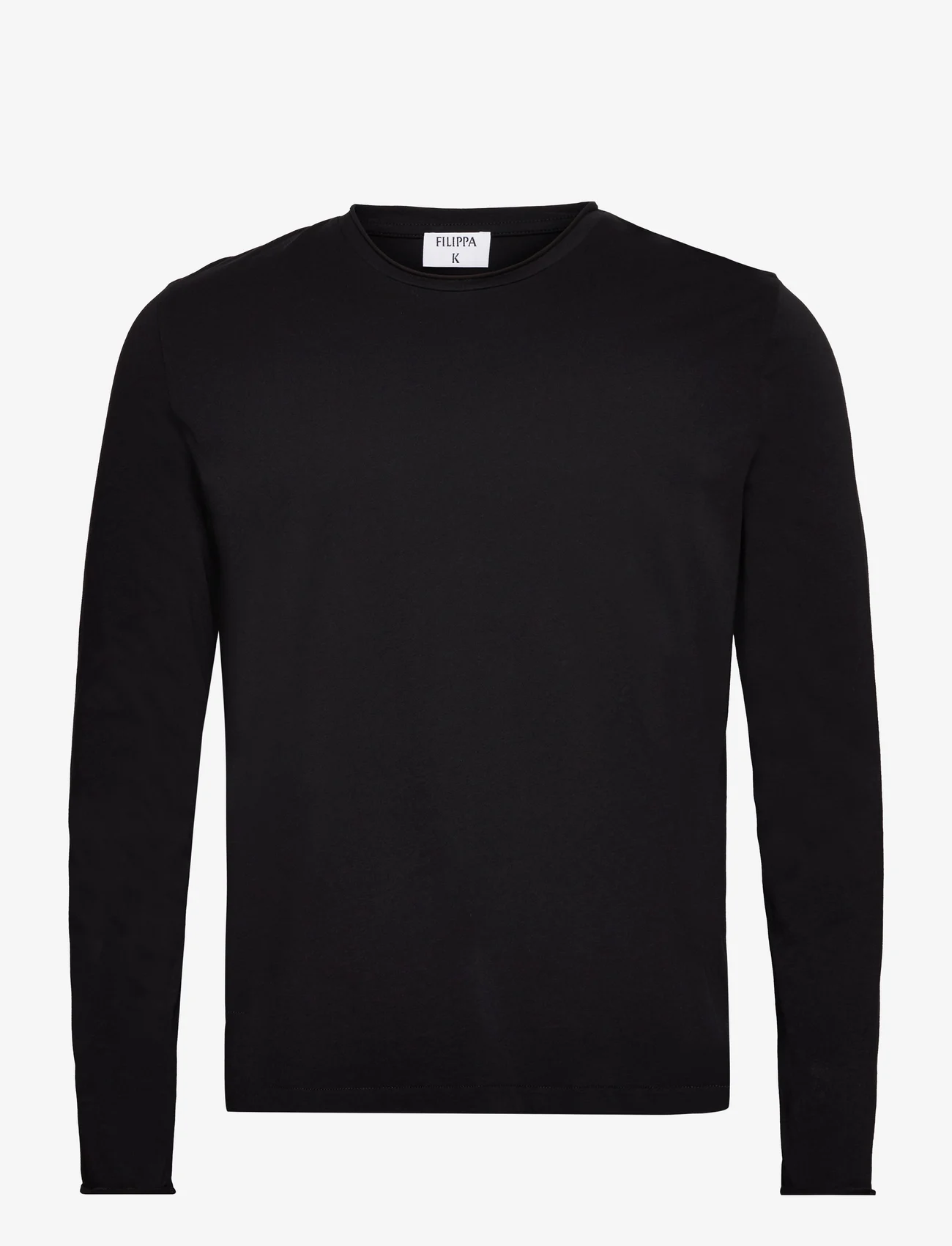 Filippa K - Roll Neck Longsleeve - basic t-shirts - black - 0