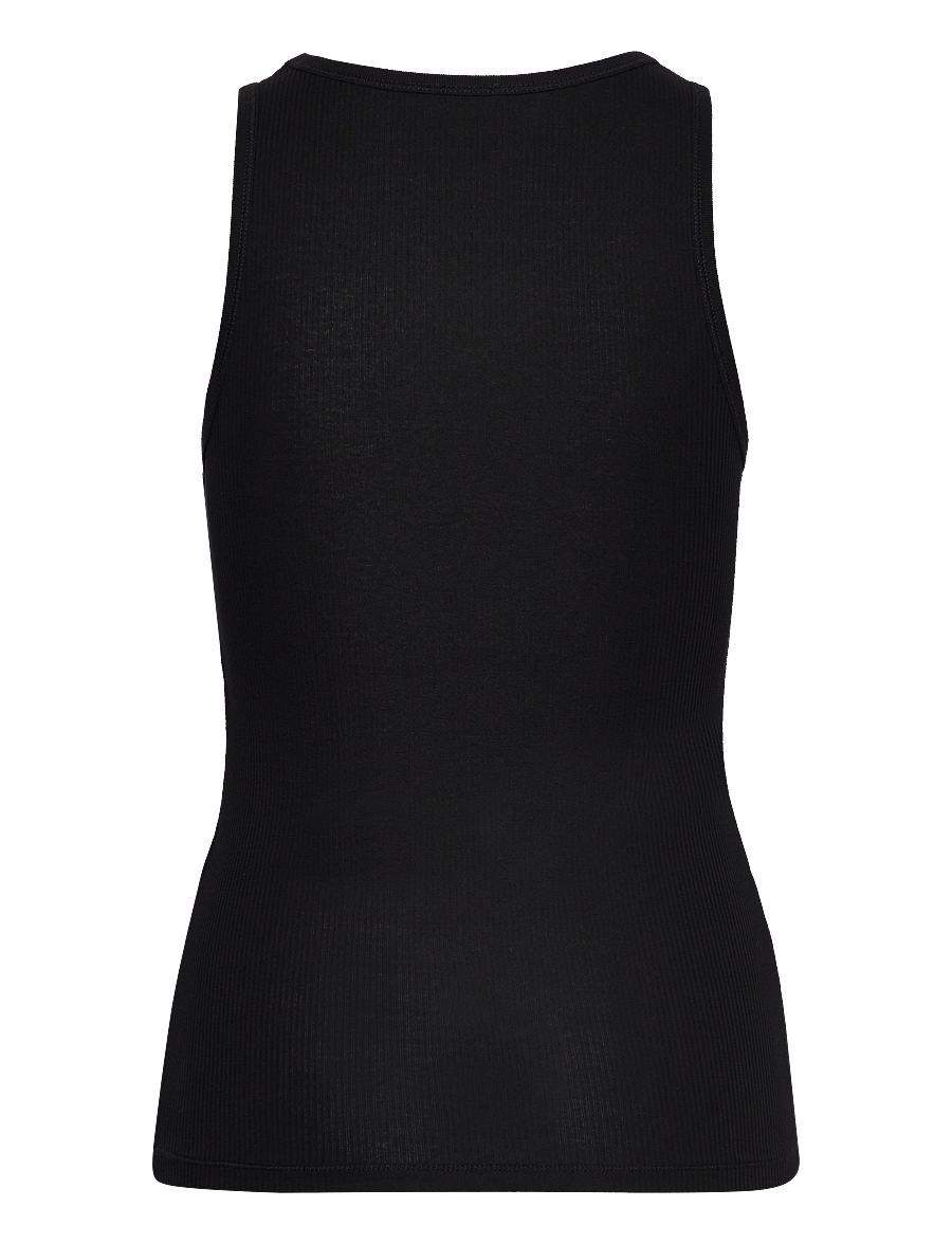 Filippa K - Fine Rib Tank - varrukateta alussärgid - black - 1