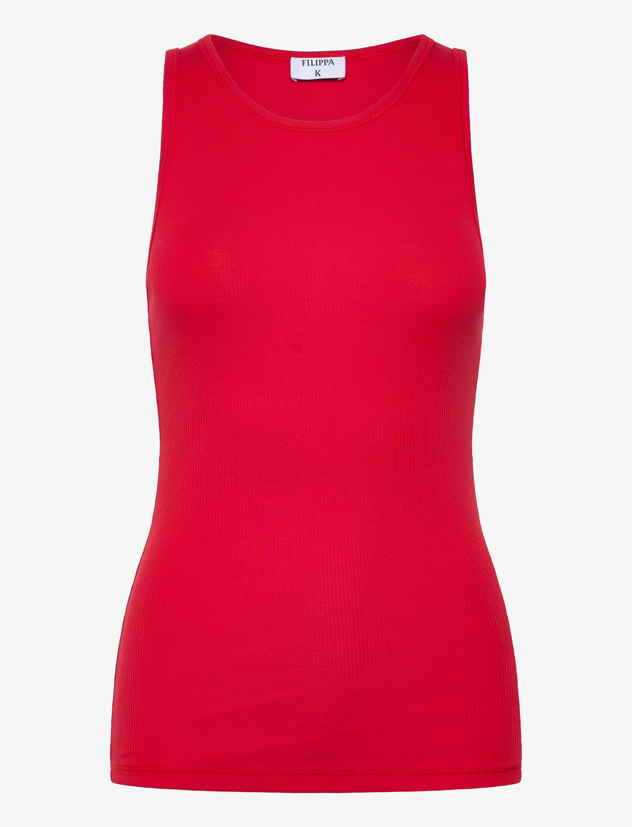 Filippa K - Fine Rib Tank - varrukateta alussärgid - bright red - 1