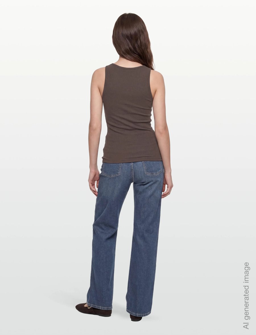 Filippa K - Fine Rib Tank - Ärmellose tops - dark chocolate - 4
