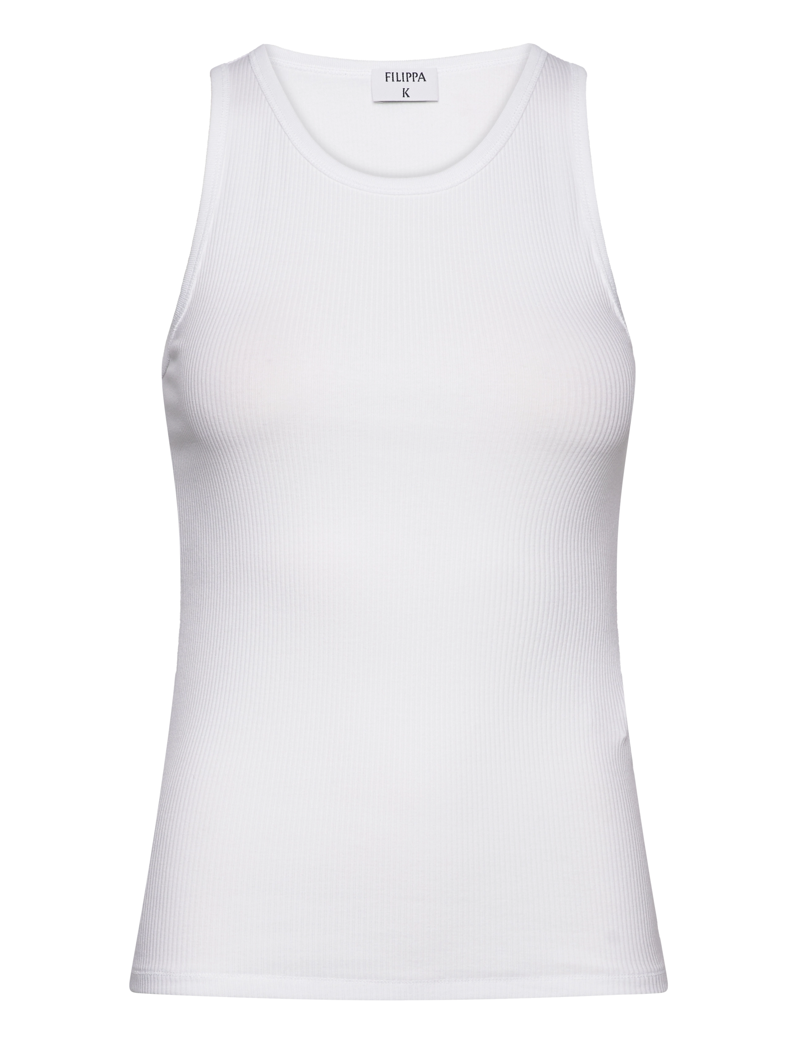 Filippa K Fine Rib Tank - T-Shirts & Tops - WHITE / white