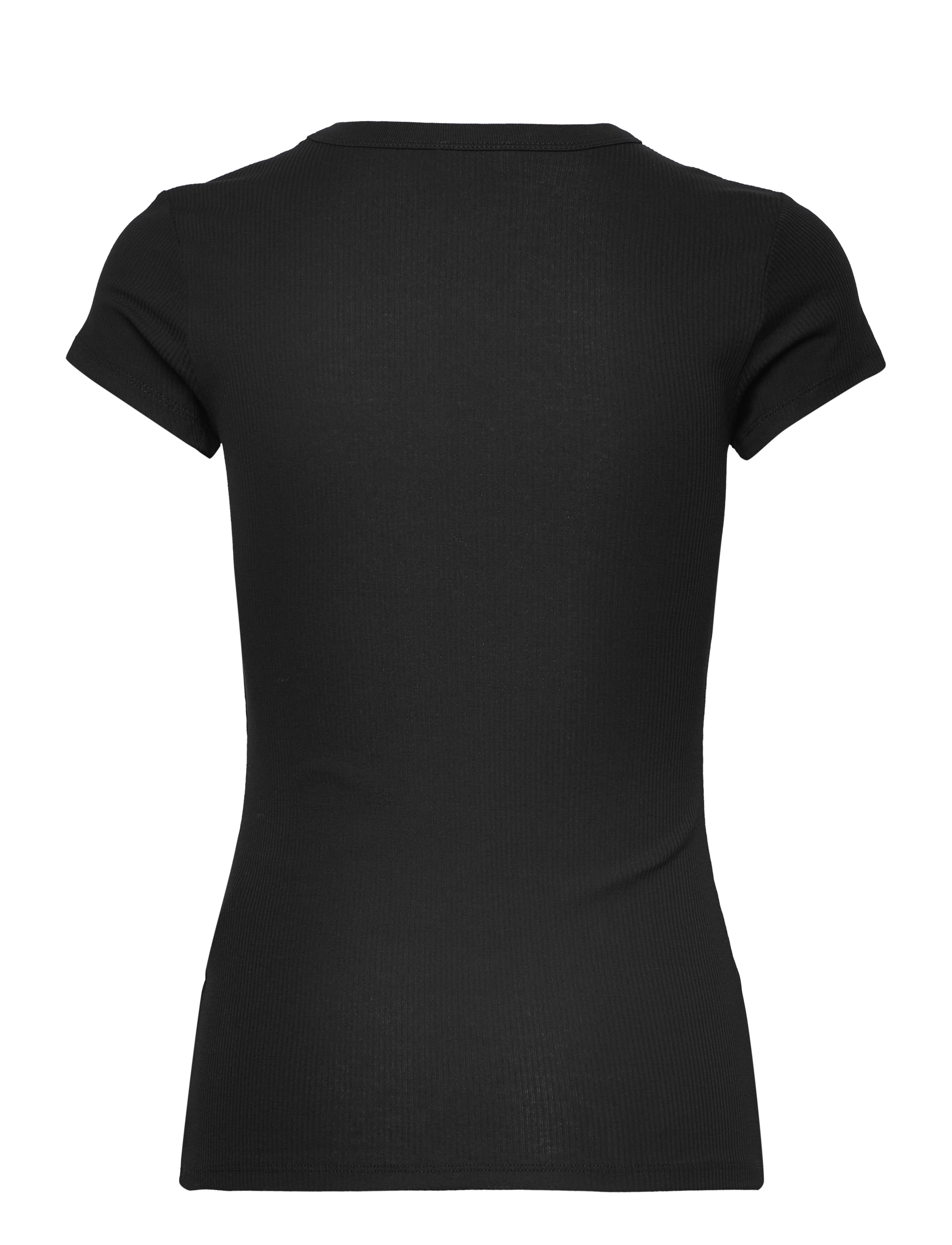 Filippa K - Fine Rib Tee - t-shirts & tops - black - 1