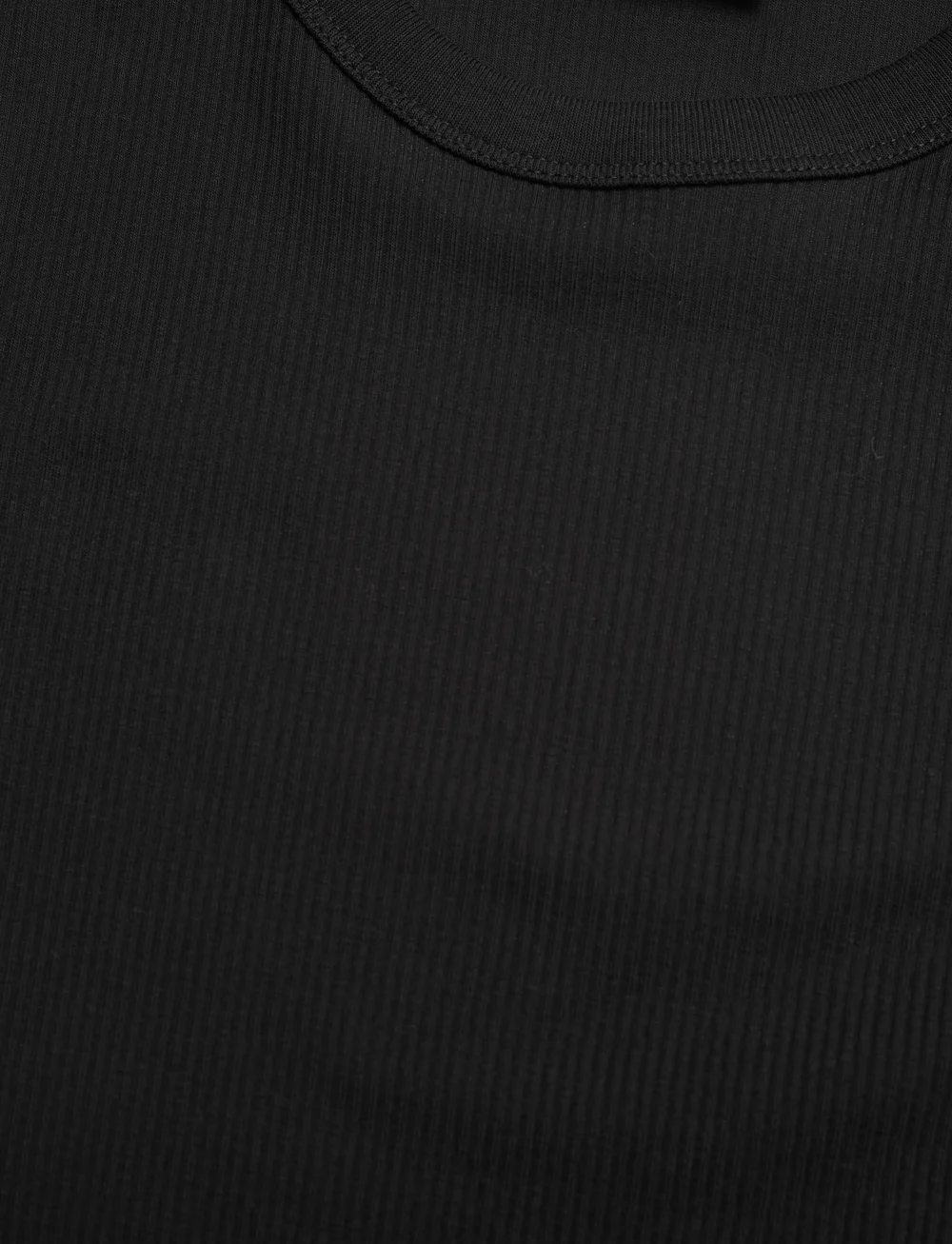 Filippa K - Fine Rib Tee - t-shirts - black - 2