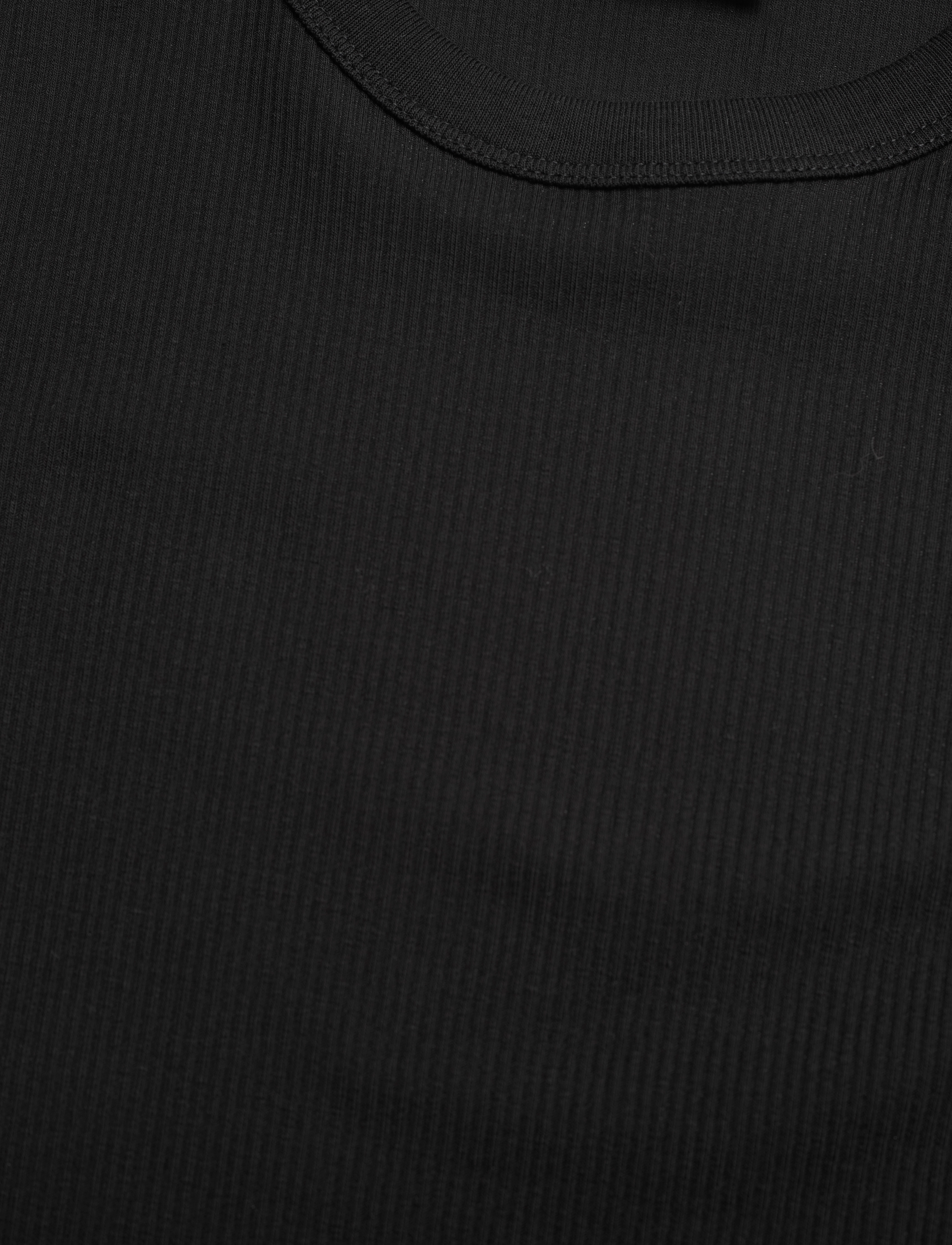 Filippa K - Fine Rib Tee - t-shirts & tops - black - 2