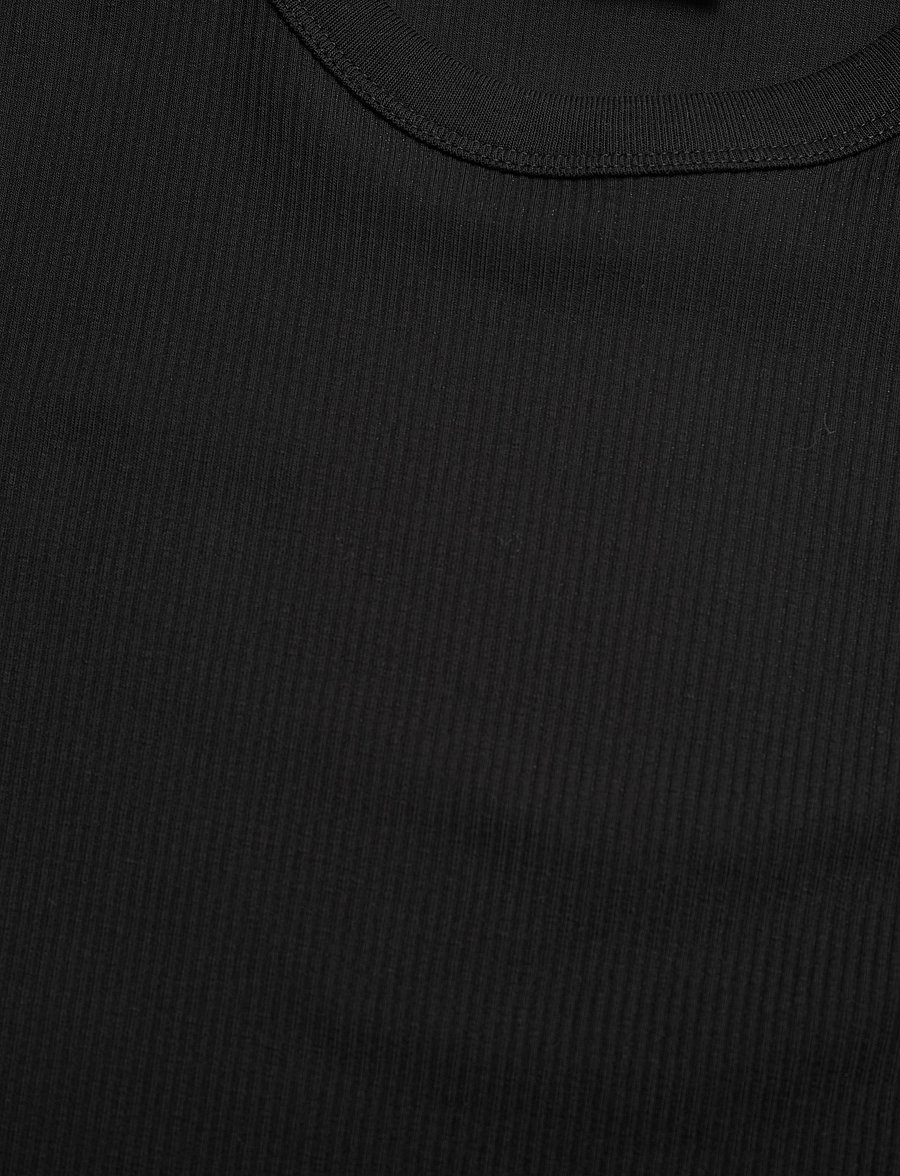Filippa K - Fine Rib Tee - t-shirts - black - 2