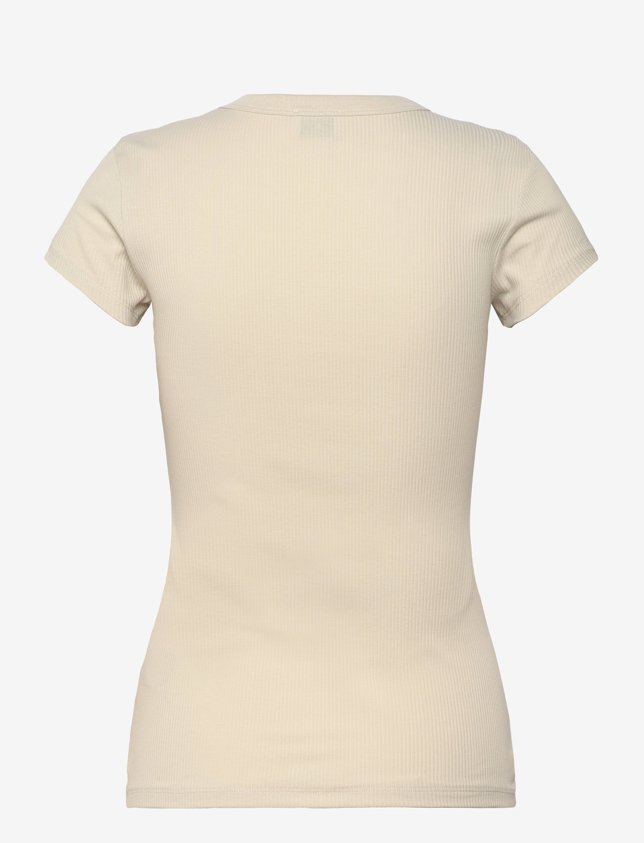 Filippa K - Fine Rib Tee - t-shirts - dusty beig - 1