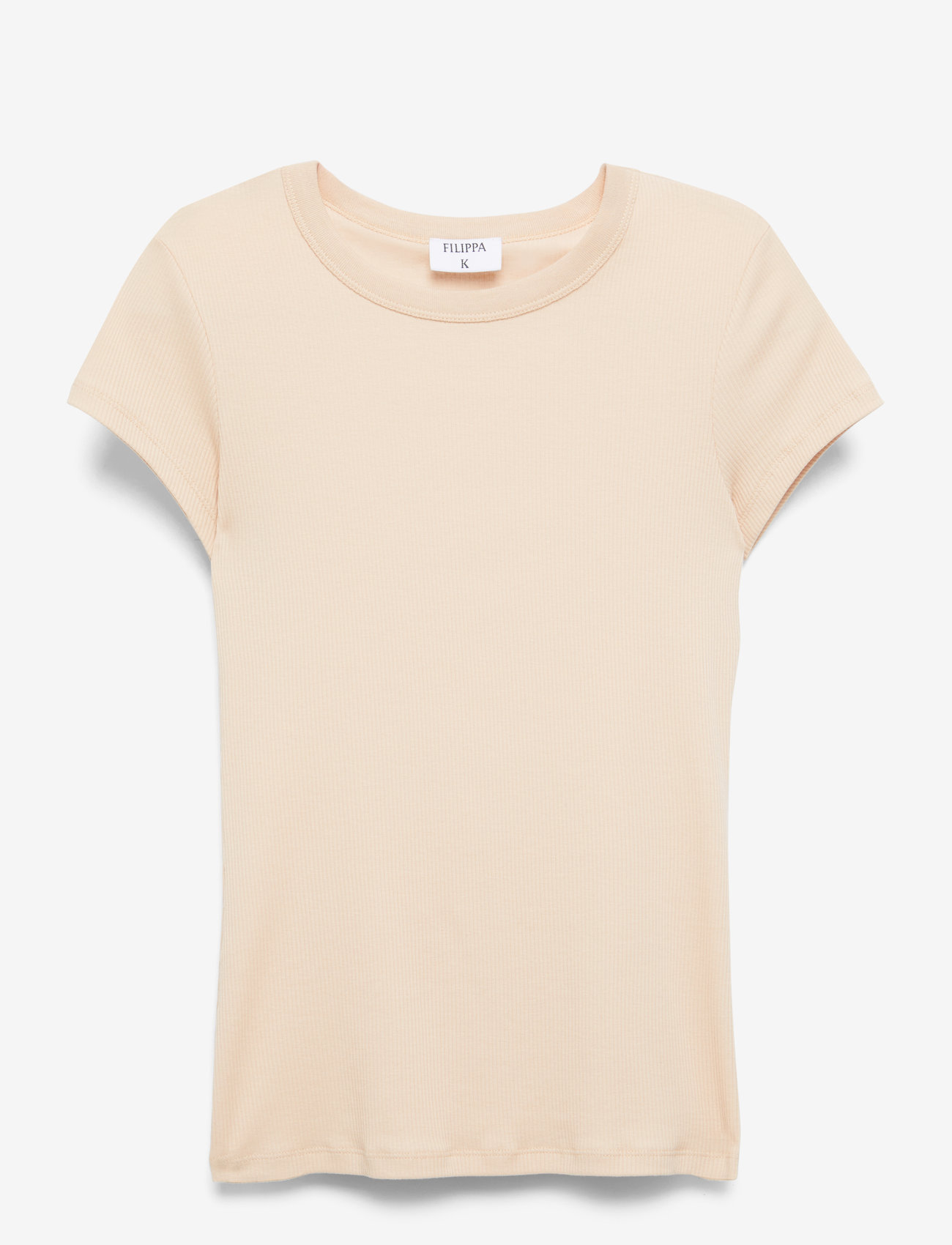 Filippa K - Fine Rib Tee - t-shirts - dusty pink - 1