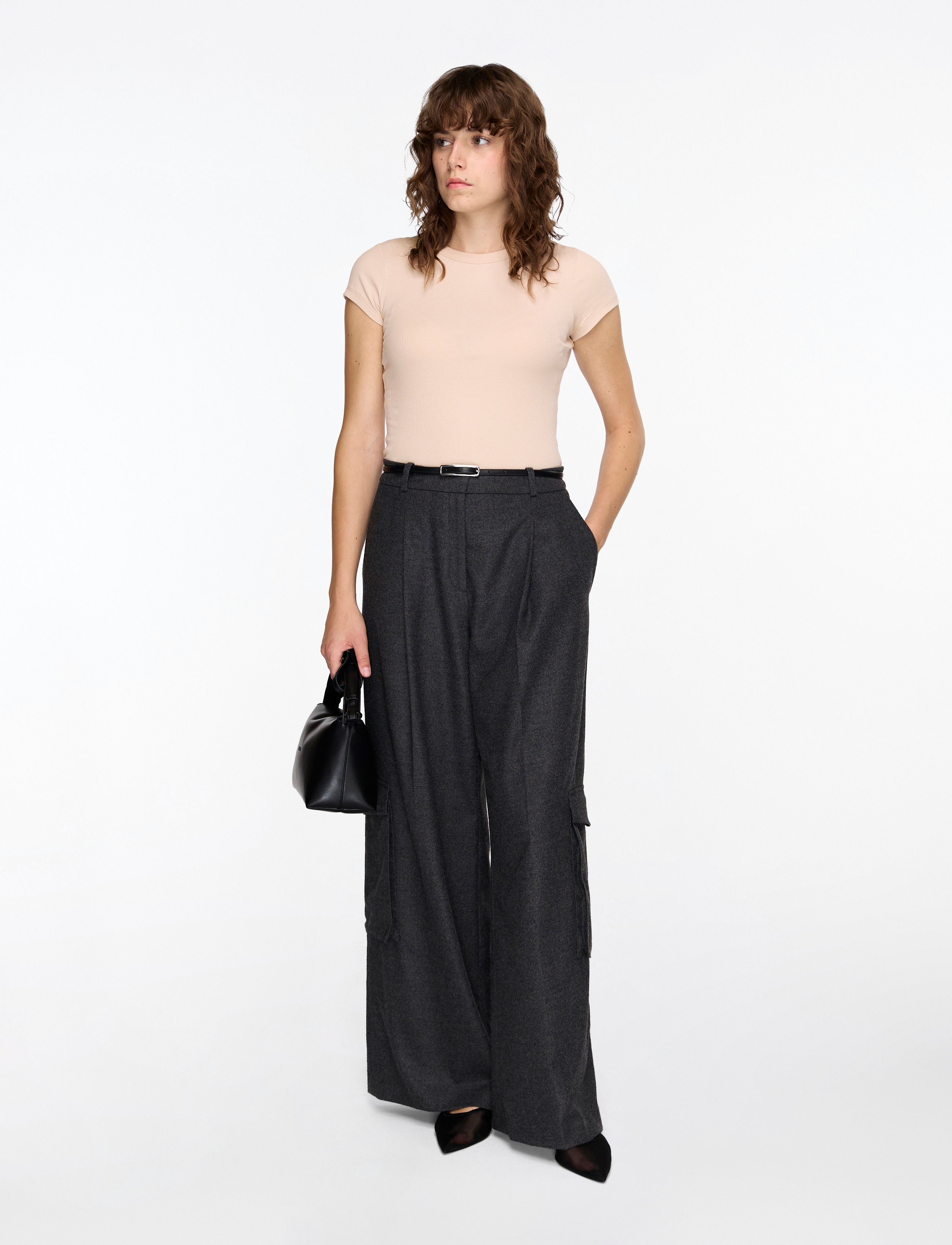 Filippa K - Fine Rib Tee - dusty pink - 2