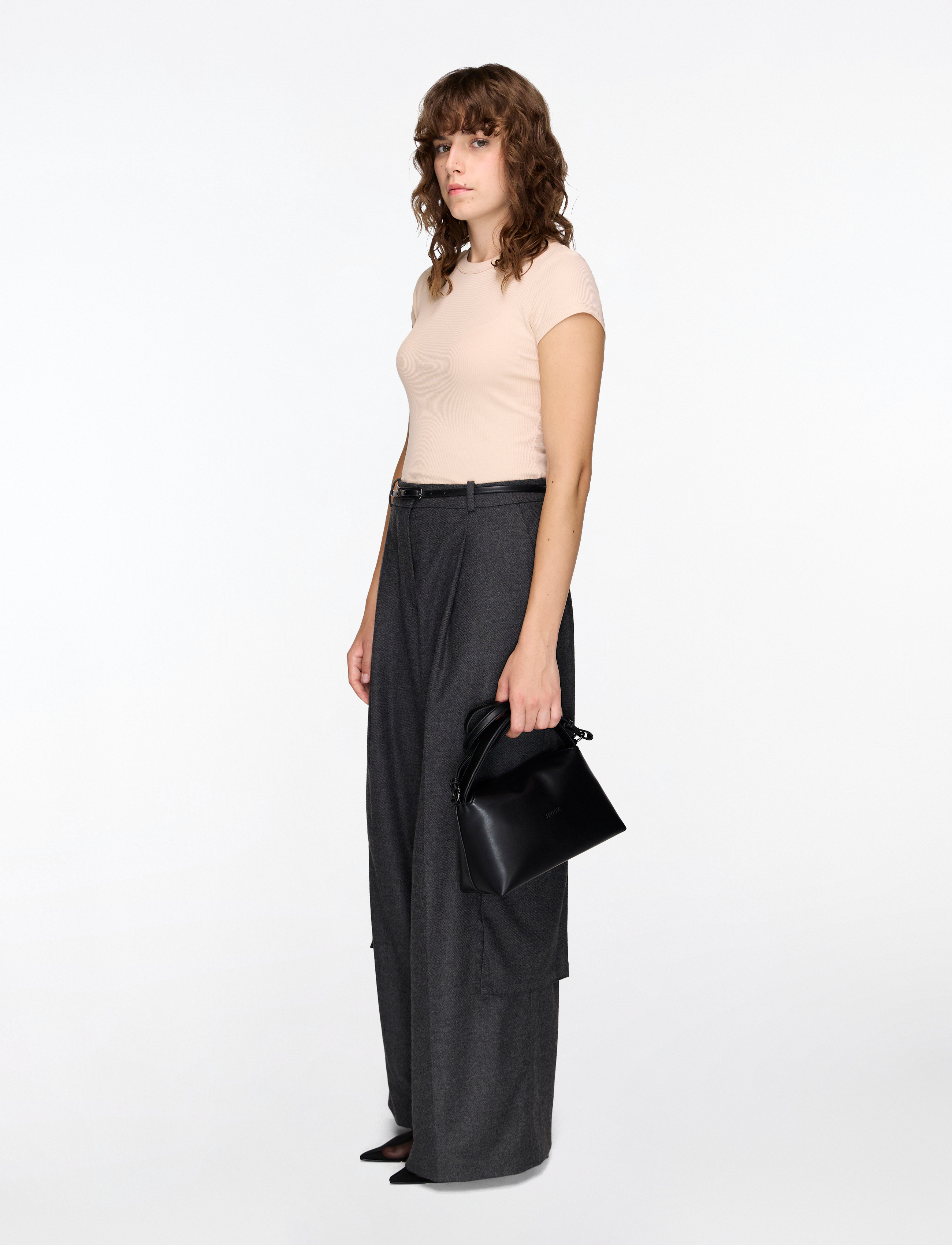 Filippa K - Fine Rib Tee - dusty pink - 3