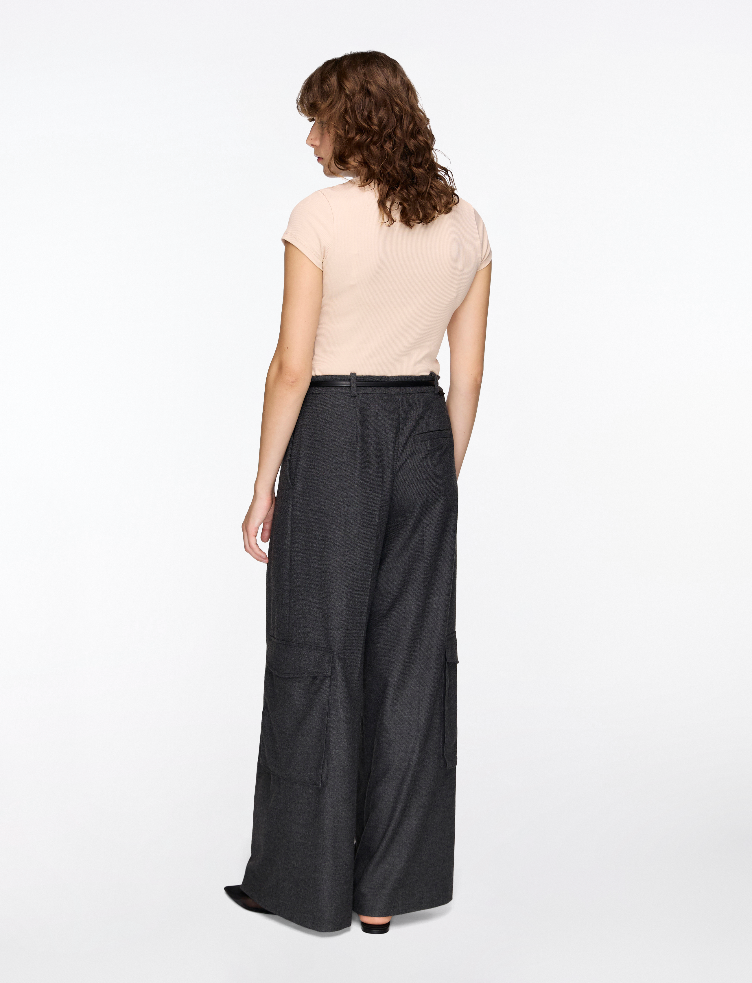 Filippa K - Fine Rib Tee - dusty pink - 4