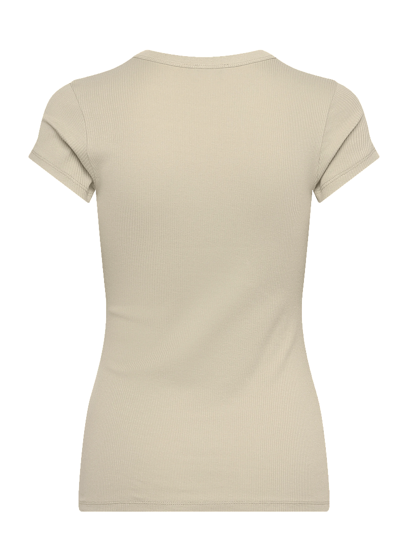 Filippa K - Fine Rib Tee - t-shirts - light green - 1