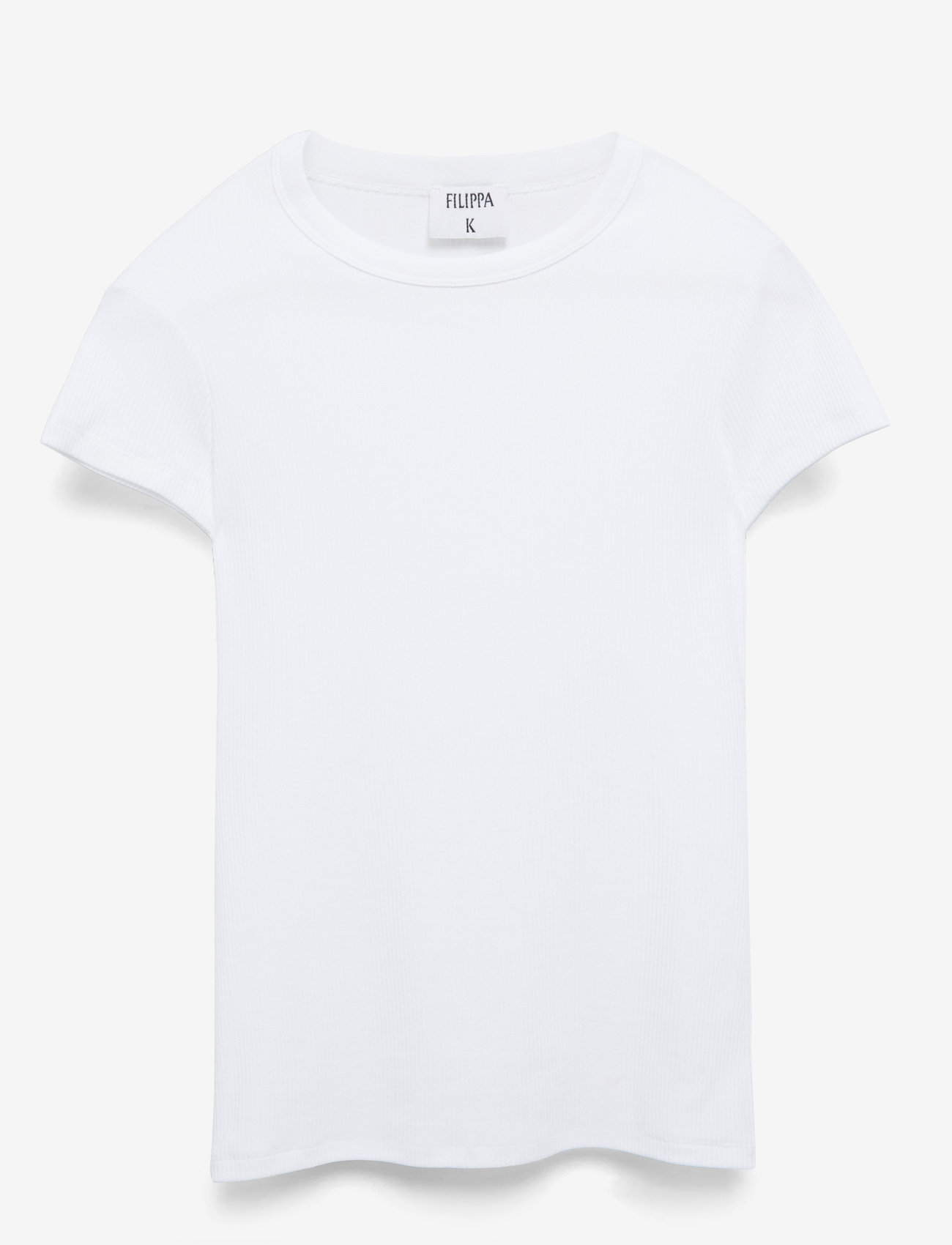 Filippa K - Fine Rib Tee - t-shirts & tops - white - 1