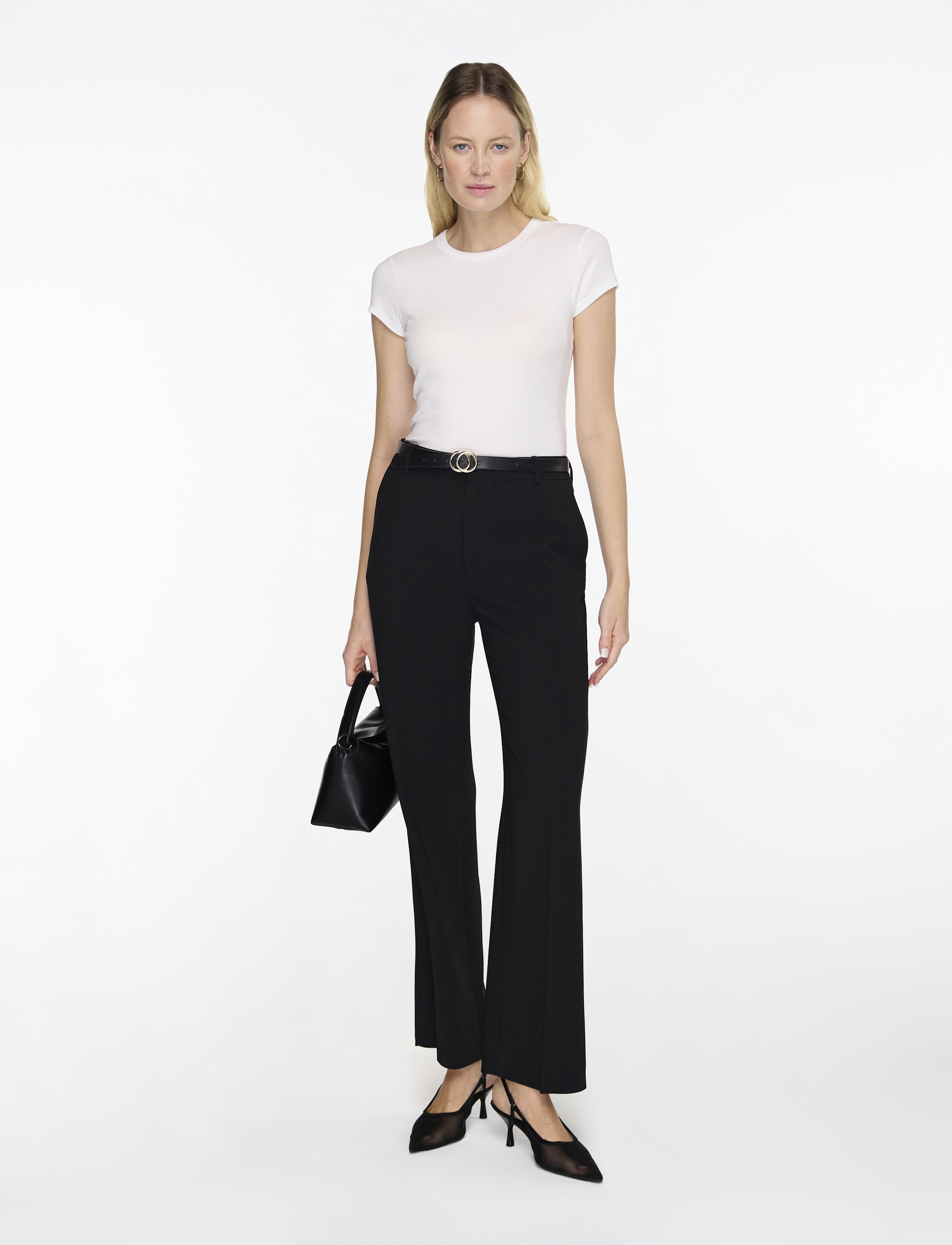 Filippa K - Fine Rib Tee - t-shirts - white - 2