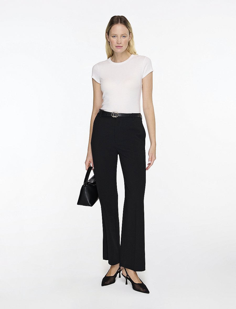 Filippa K - Fine Rib Tee - t-shirts - white - 2