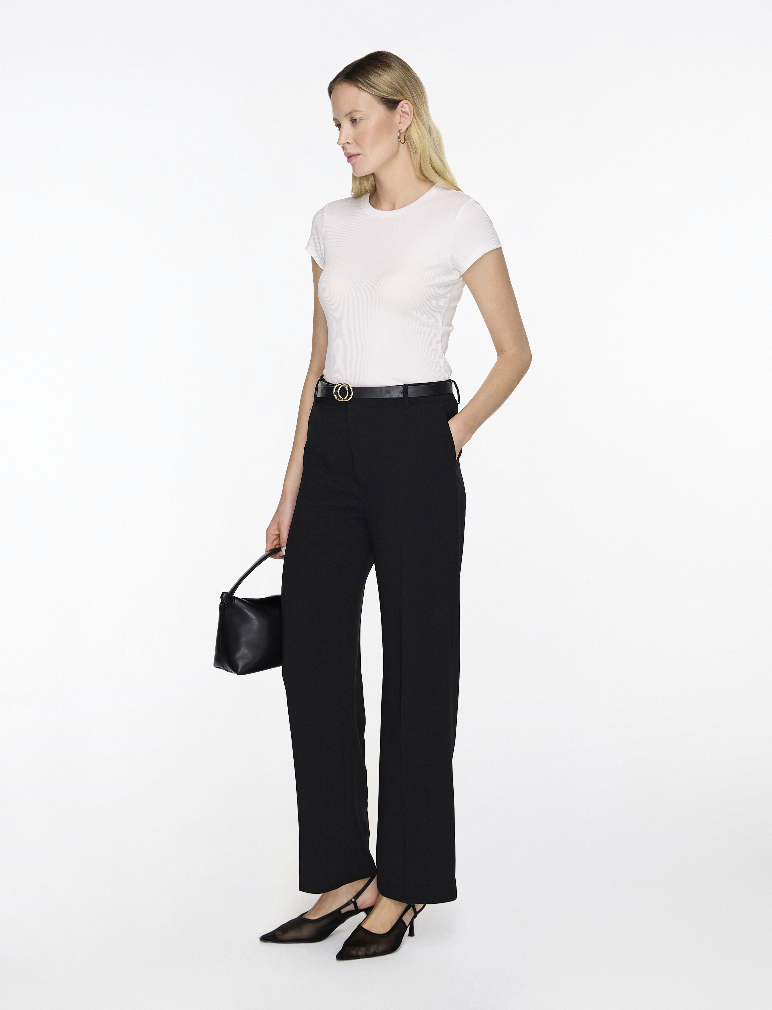 Filippa K - Fine Rib Tee - t-shirts - white - 3