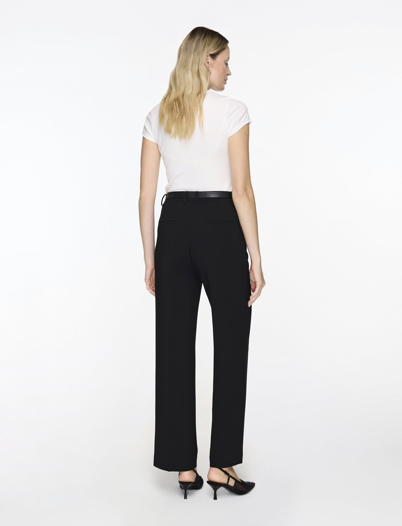 Filippa K - Fine Rib Tee - t-shirts & tops - white - 4