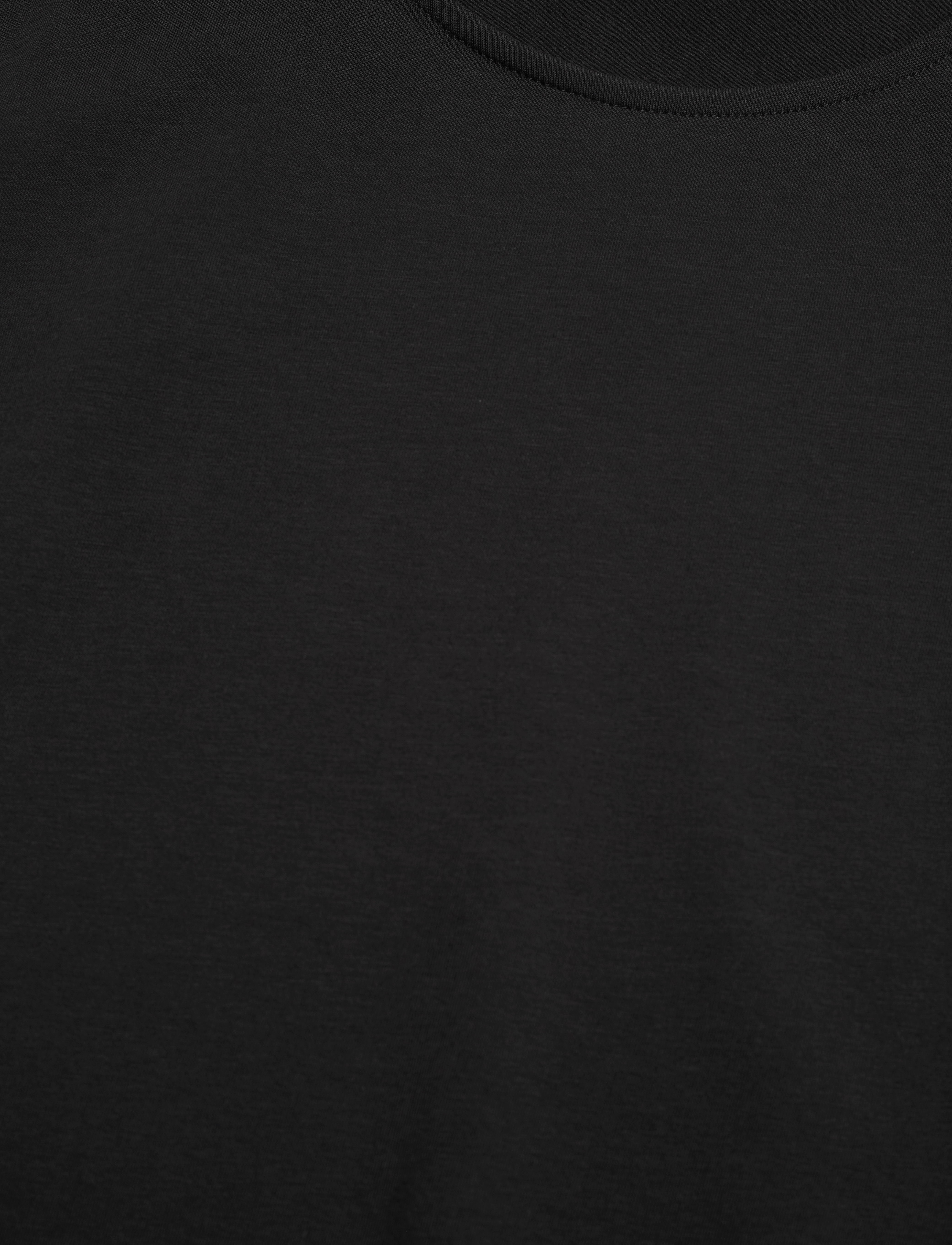 Filippa K - Cotton Stretch Elbow Sleeve - t-shirts - black - 2