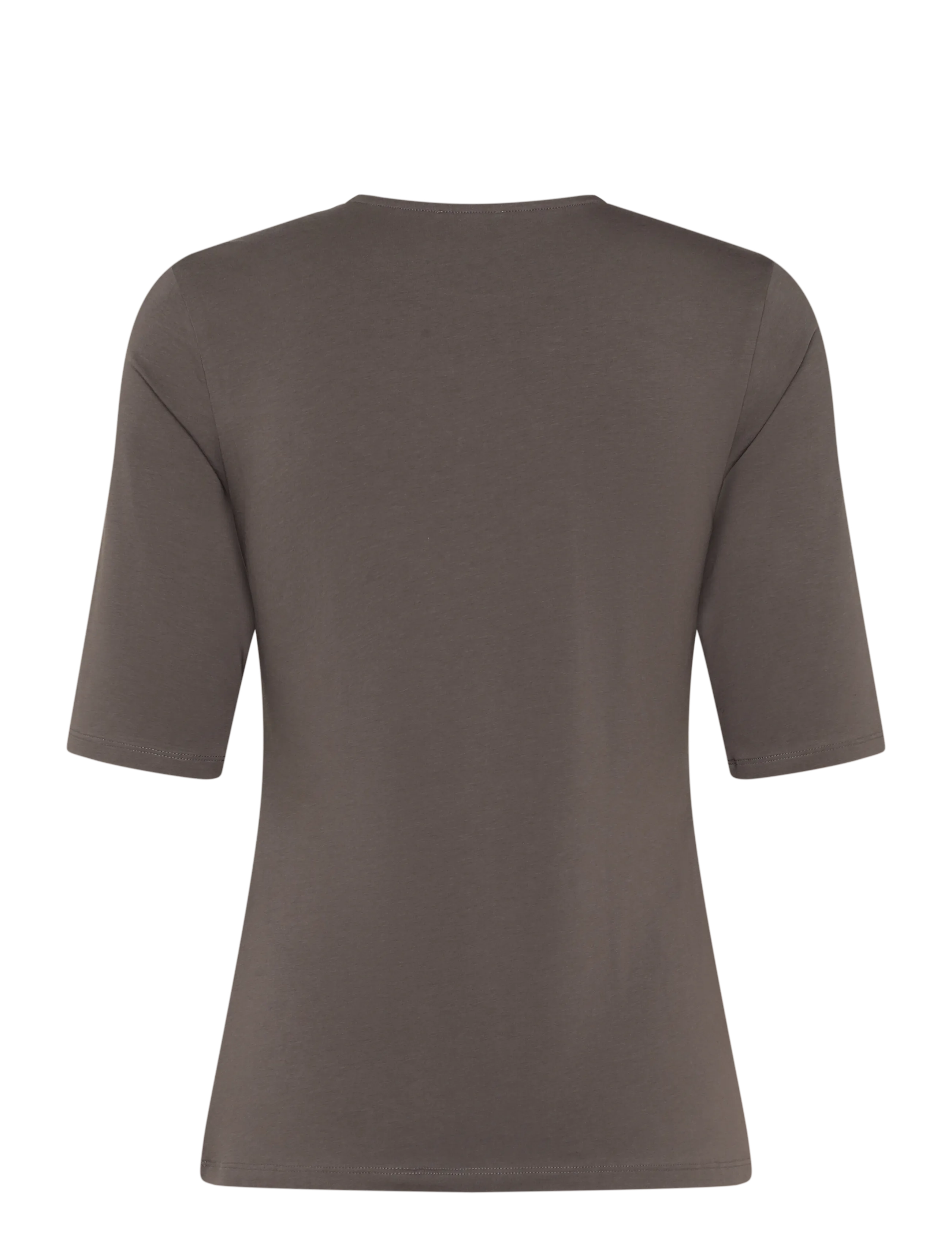 Filippa K - Cotton Stretch Elbow Sleeve - t-shirts - driftwood - 1
