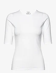 Filippa K - Cotton Stretch Elbow Sleeve - t-shirts - white - 0