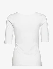 Filippa K - Cotton Stretch Scoop Neck Top - t-shirts - white - 1