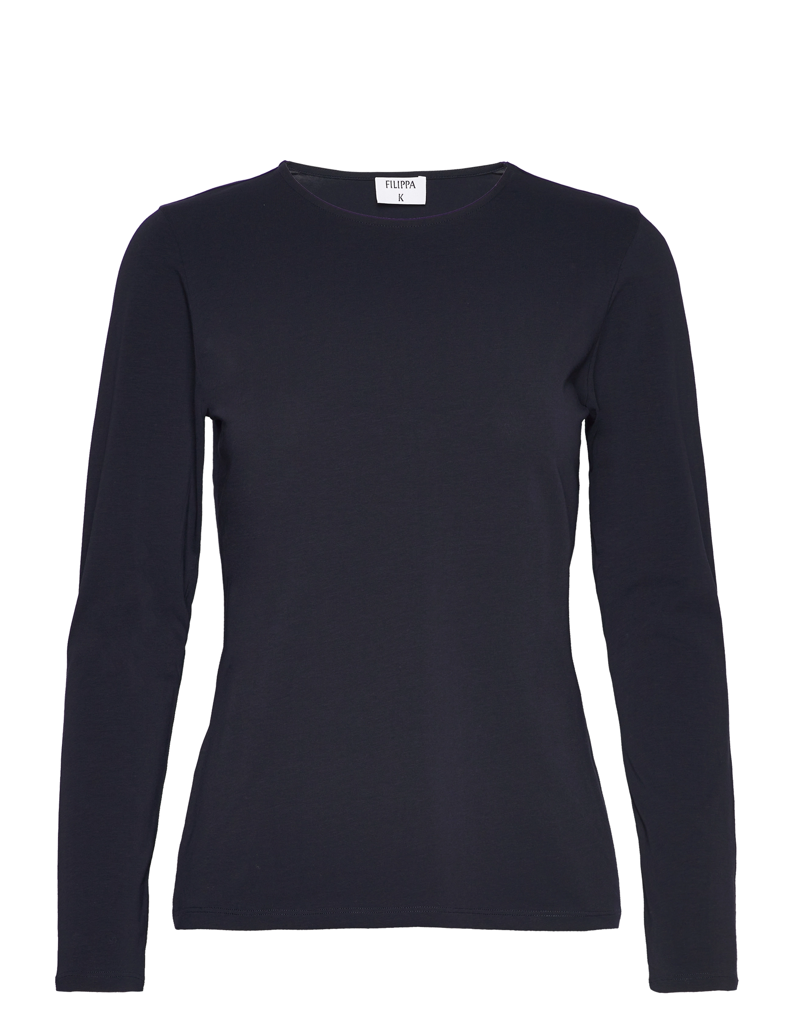 Filippa K Cotton Stretch Long Sleeve - Kleidung - NAVY / navy