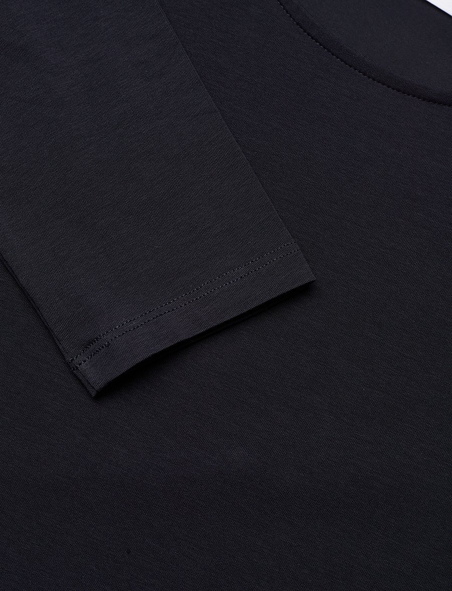 Filippa K - Cotton Stretch Long Sleeve - pikkade varrukatega alussärgid - navy - 2