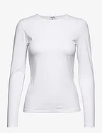 Cotton Stretch Long Sleeve - WHITE