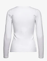 Filippa K - Cotton Stretch Long Sleeve - t-paidat & topit - white - 1