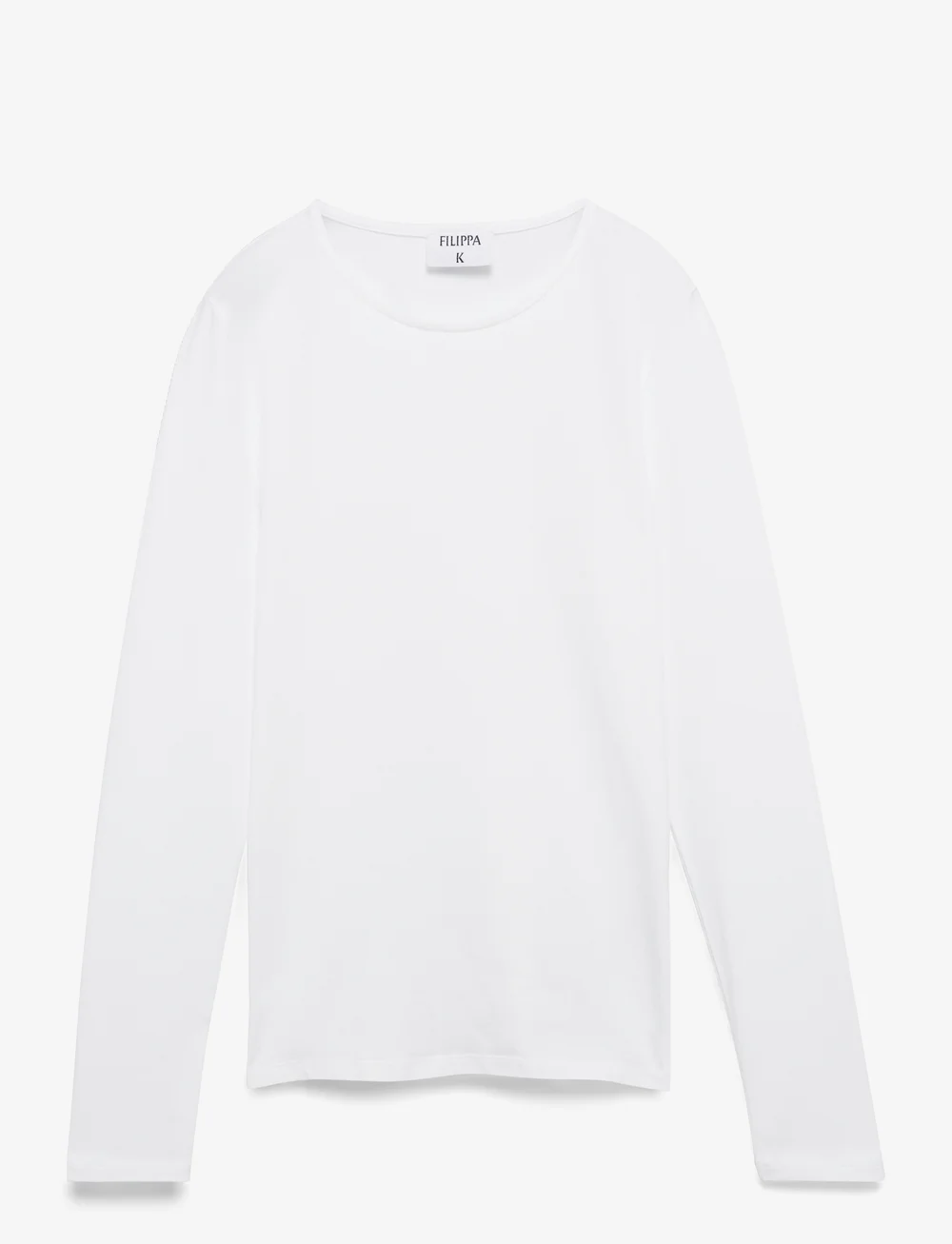 Filippa K - Cotton Stretch Long Sleeve - pikkade varrukatega alussärgid - white - 1