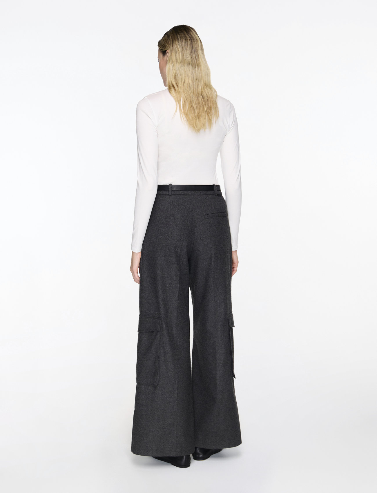 Filippa K - Cotton Stretch Long Sleeve - långärmade toppar - white - 4