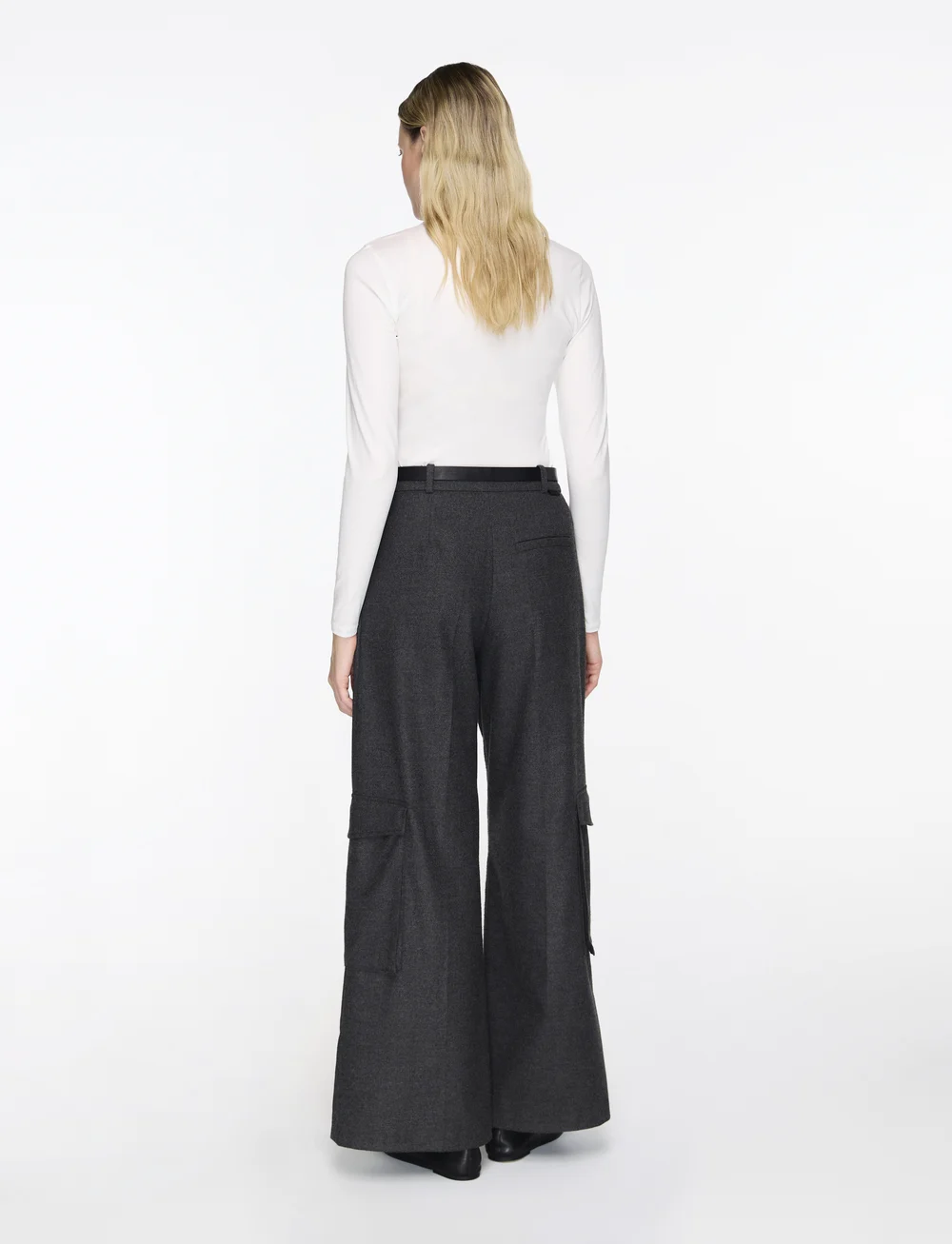 Filippa K - Cotton Stretch Long Sleeve - pikkade varrukatega alussärgid - white - 4