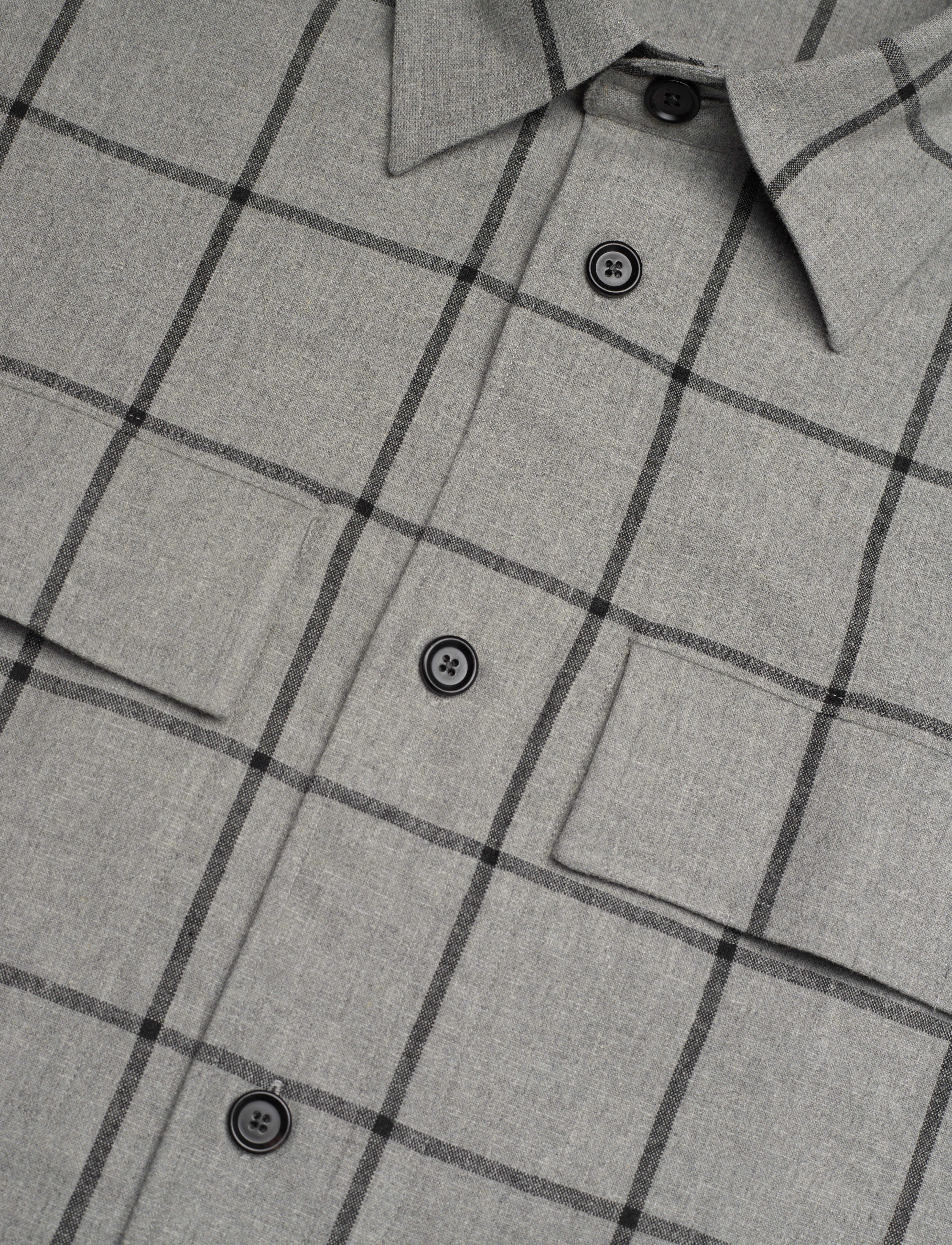 Filippa K - M. Remy Check Overshirt - grey/black - 3
