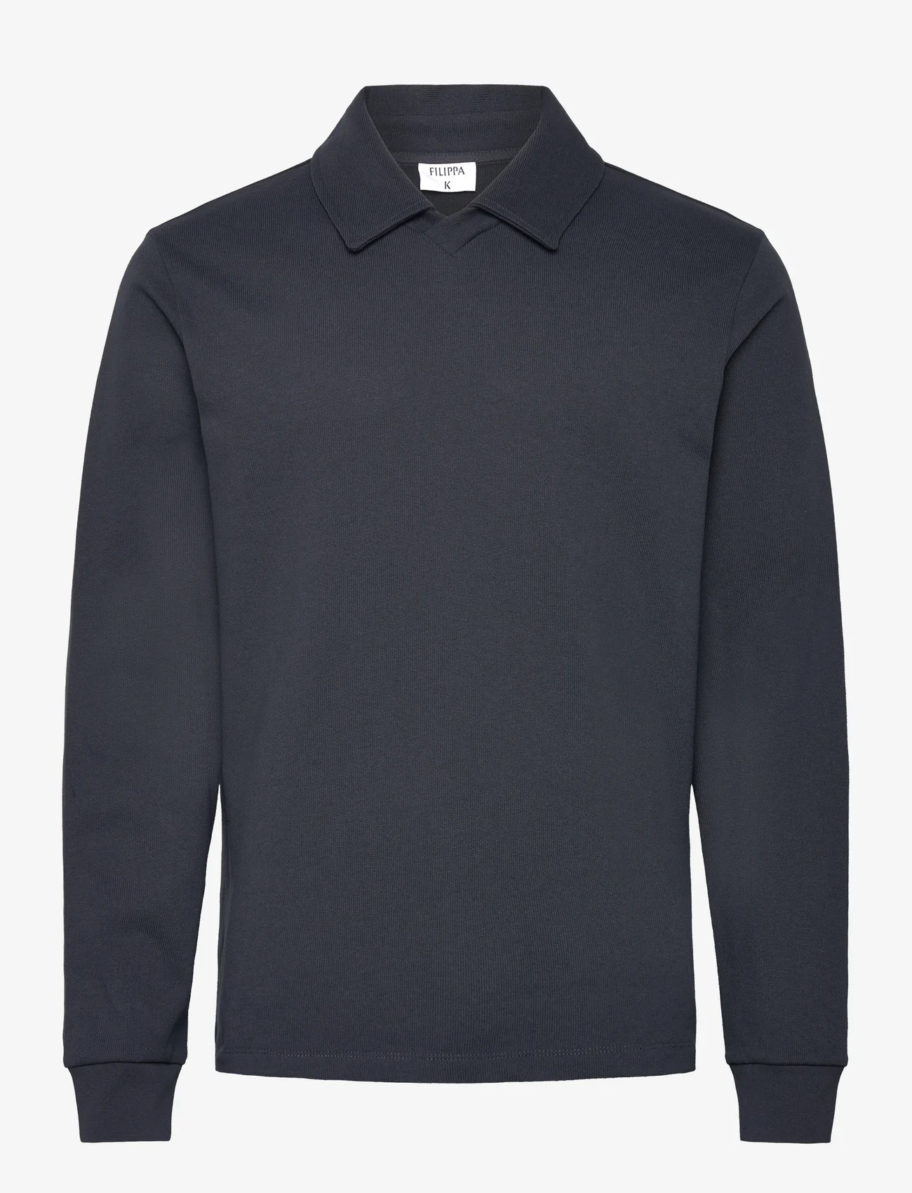 Filippa K - M. Bradley Rugby Sweatshirt - långärmade pikéer - storm blue - 0